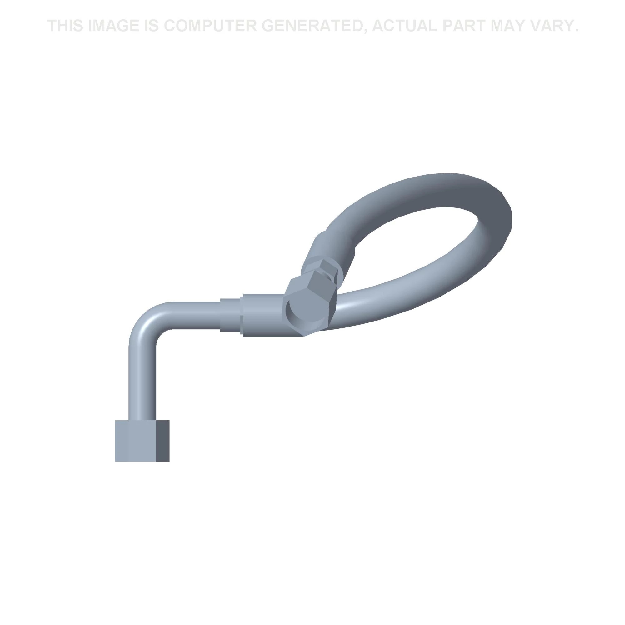 Load Check Valve Tube to Backhoe Valve - 10 mm ID x 529 mm L