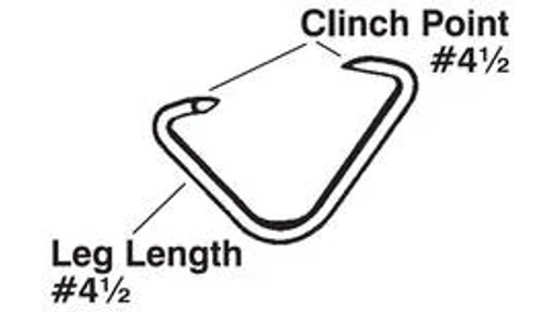 #4½-4½ Rectangular High Tensile Clipper Hooks - 12