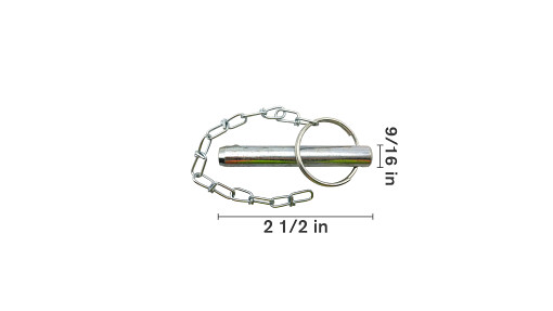 Pin And Chain For Trailer Jacks - 9/16
