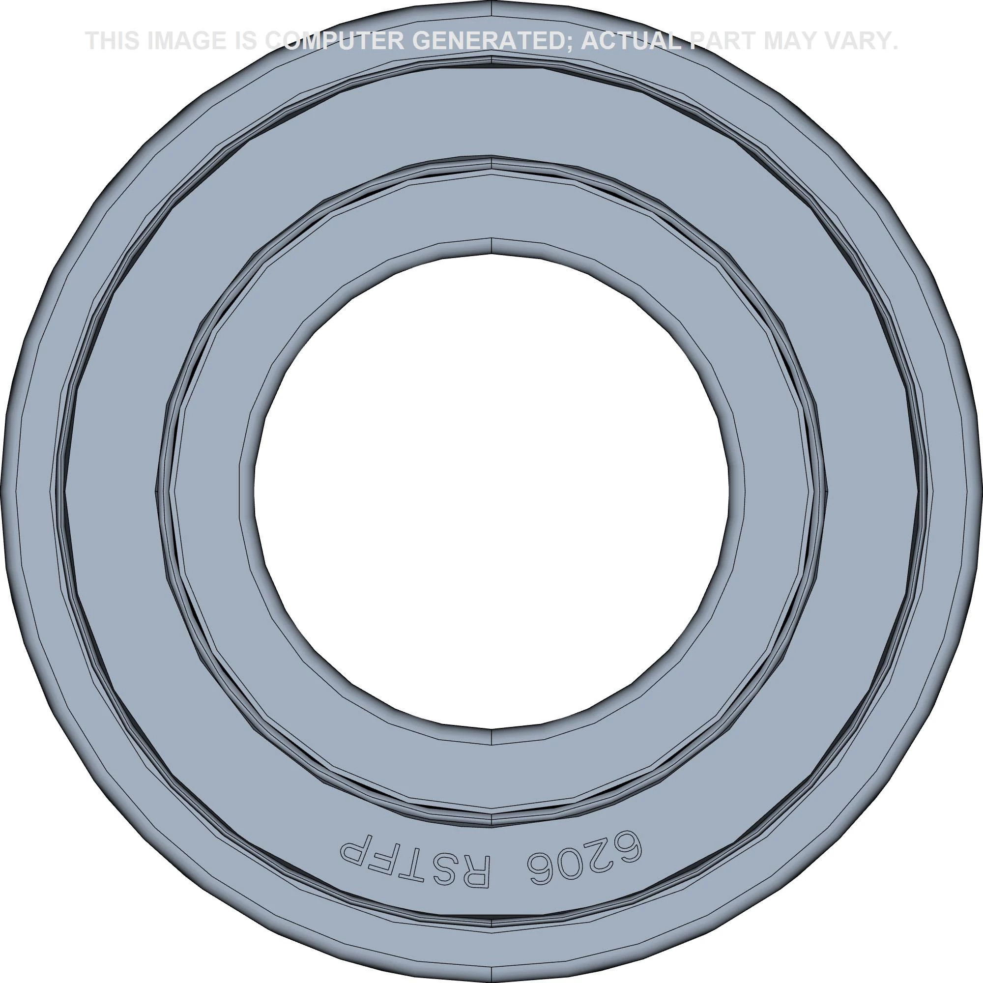 Rolamento de esferas de ranhura funda - 6206-2RS - 30 mm DI x 62 mm DE x 16 mm L