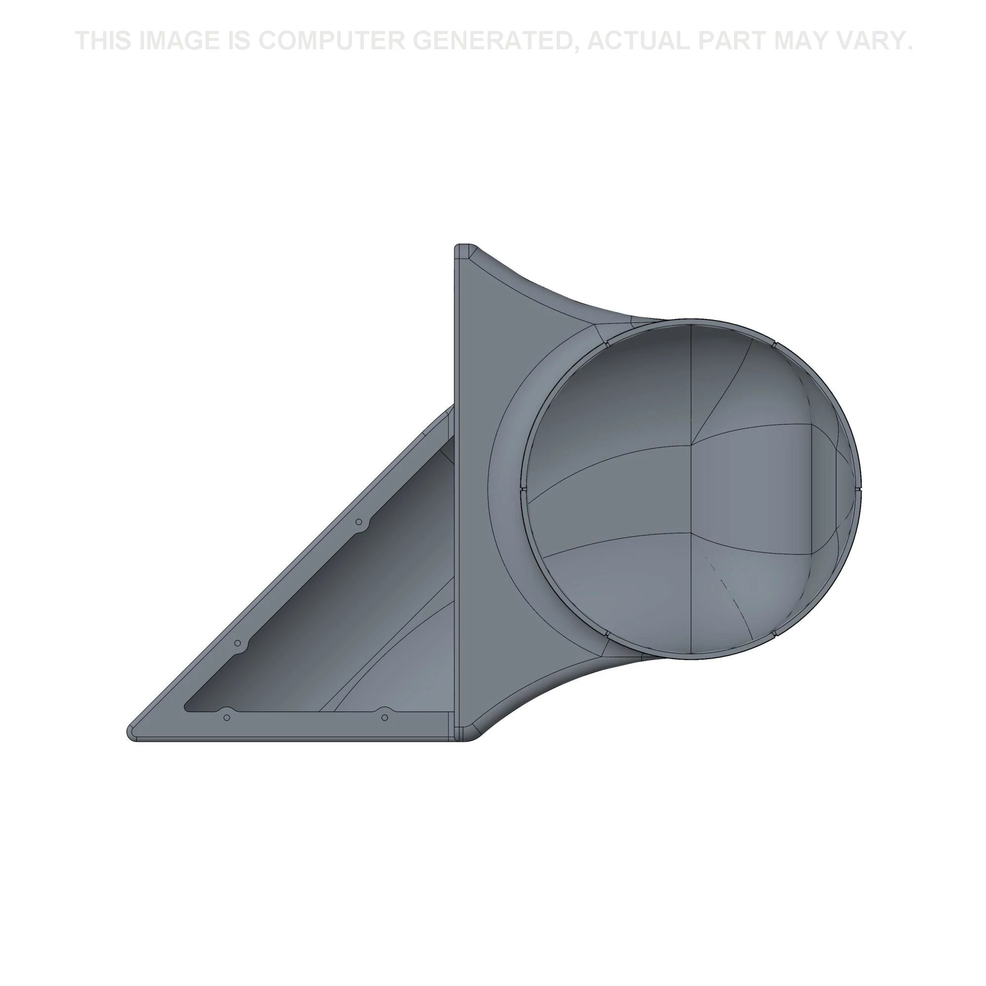 Conduta de ar - 507 mm A x 409 mm L x 335 mm DI