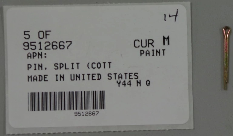 COTTER PIN | NEWHOLLANDAG | CA | EN