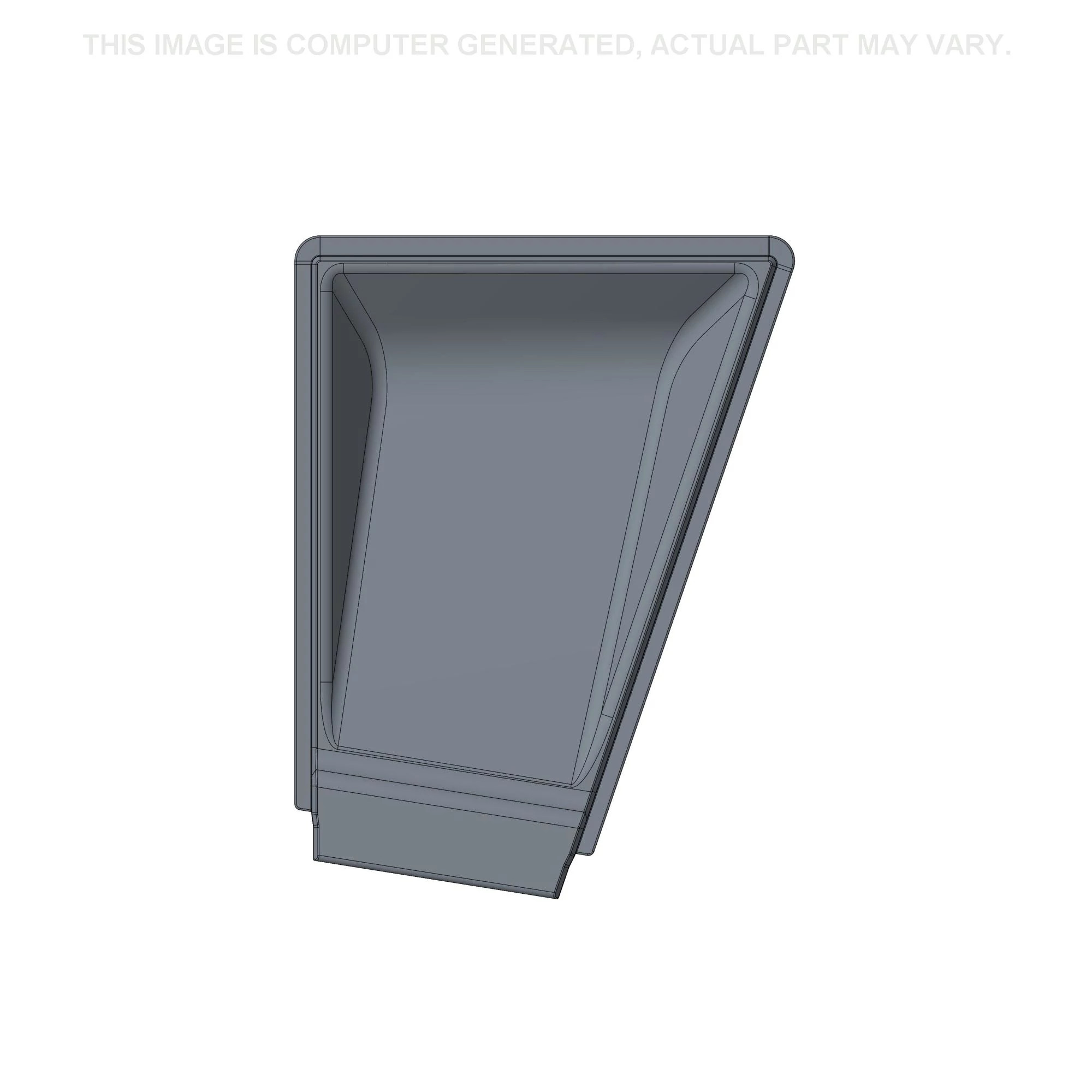 Painel da estrutura da debulhadora - Parte traseira direita - 605 mm C x 792 mm A