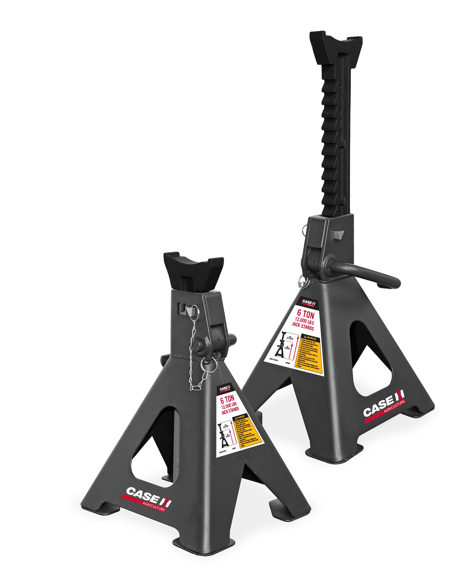 6-Ton Double-Lock Jack Stand Set | CASECE | US | EN