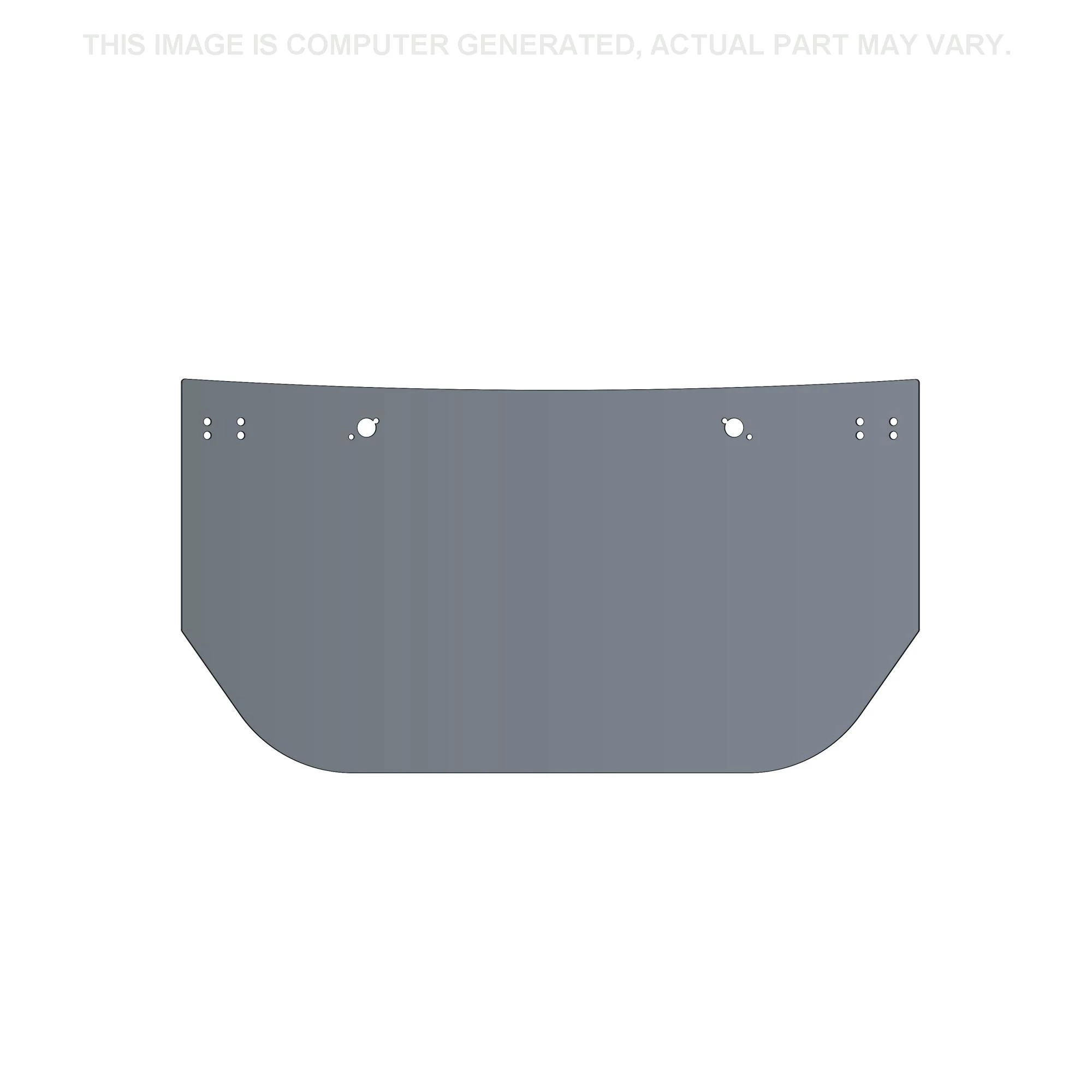 Vidro da janela superior traseiro - Curvo