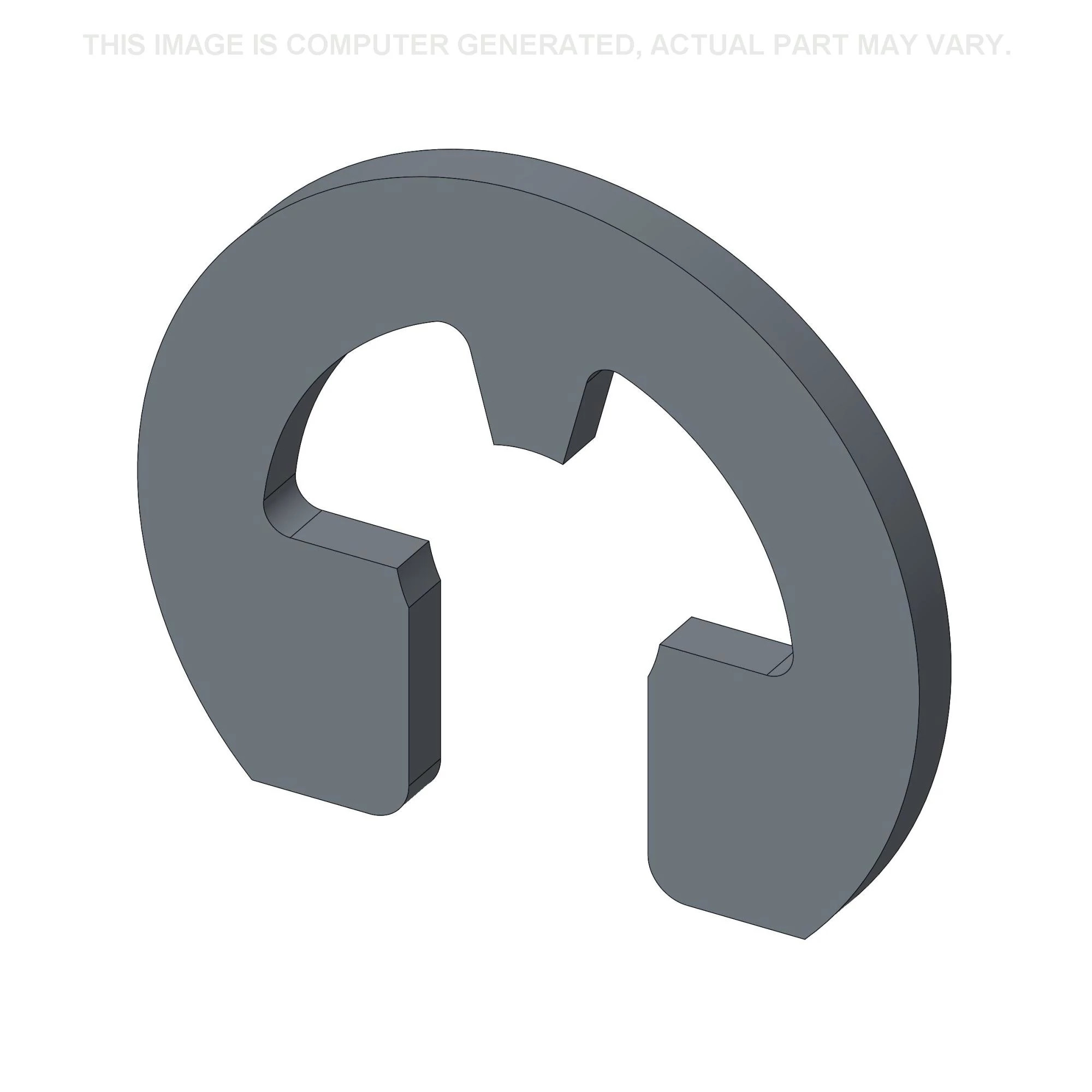 Anel elástico tipo E - 14,3 mm DE x 0,92 mm espessura