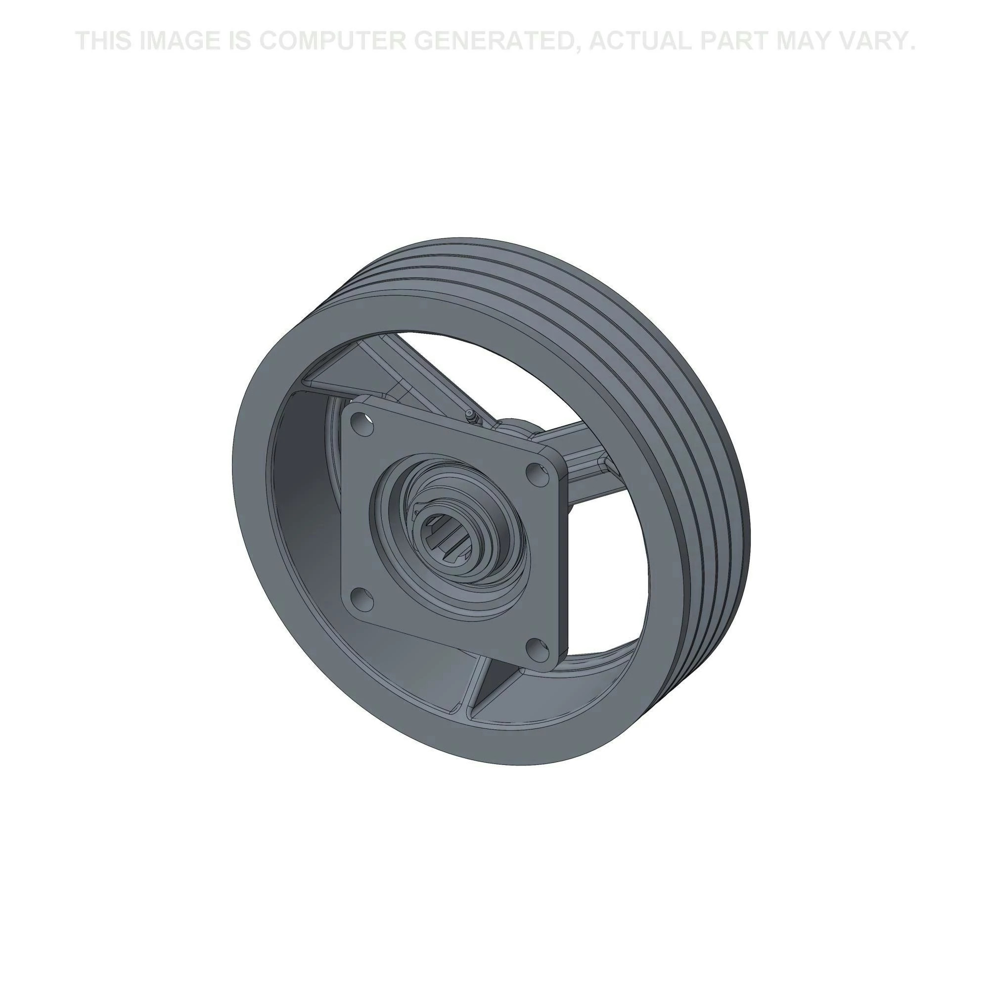 Conjunto da polia - 4 ranhuras - 85,8 mm L x 335 mm DE