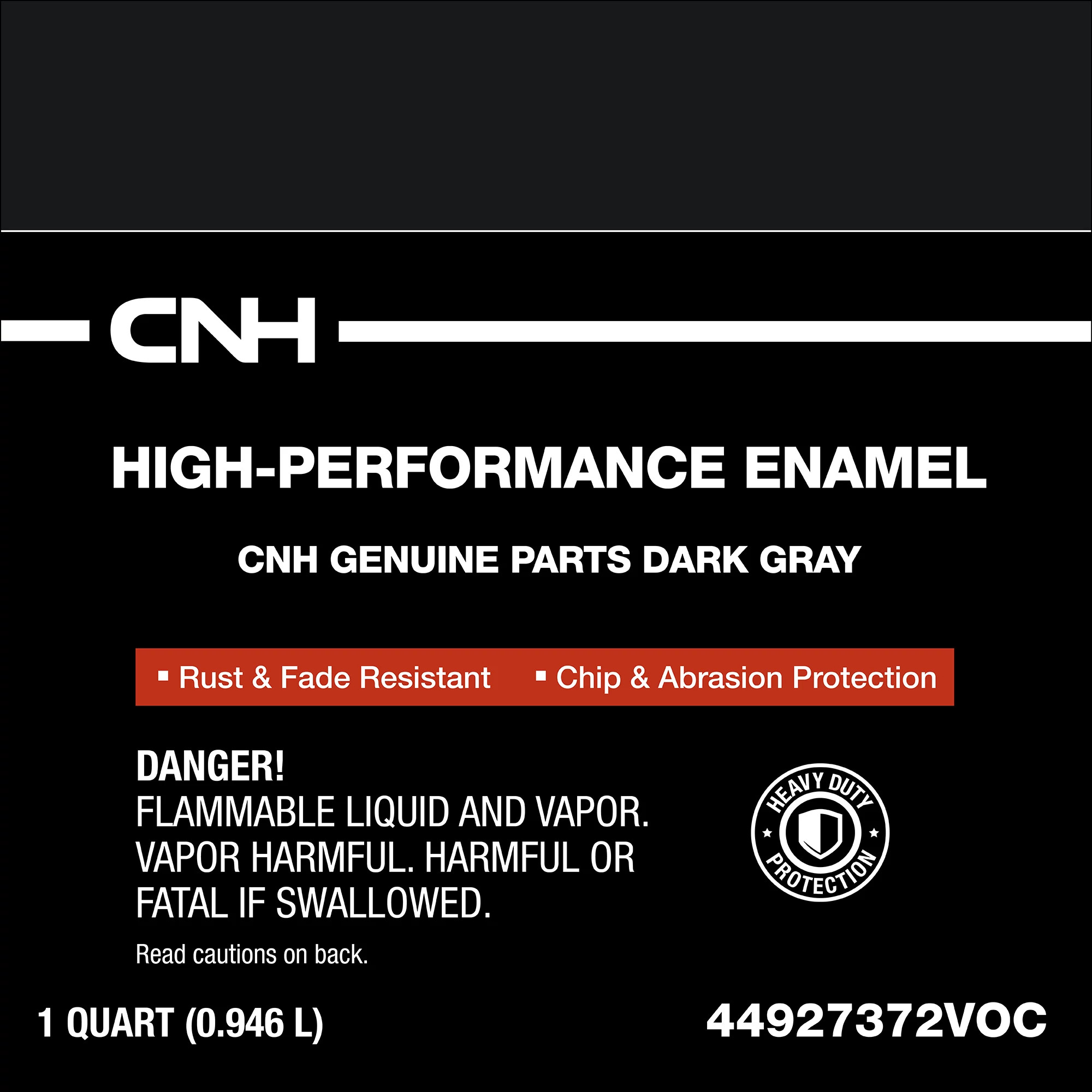 CNH Dark Gray Enamel Paint - Low VOC - 1 qt/946 ml Can | CASECE | US | EN