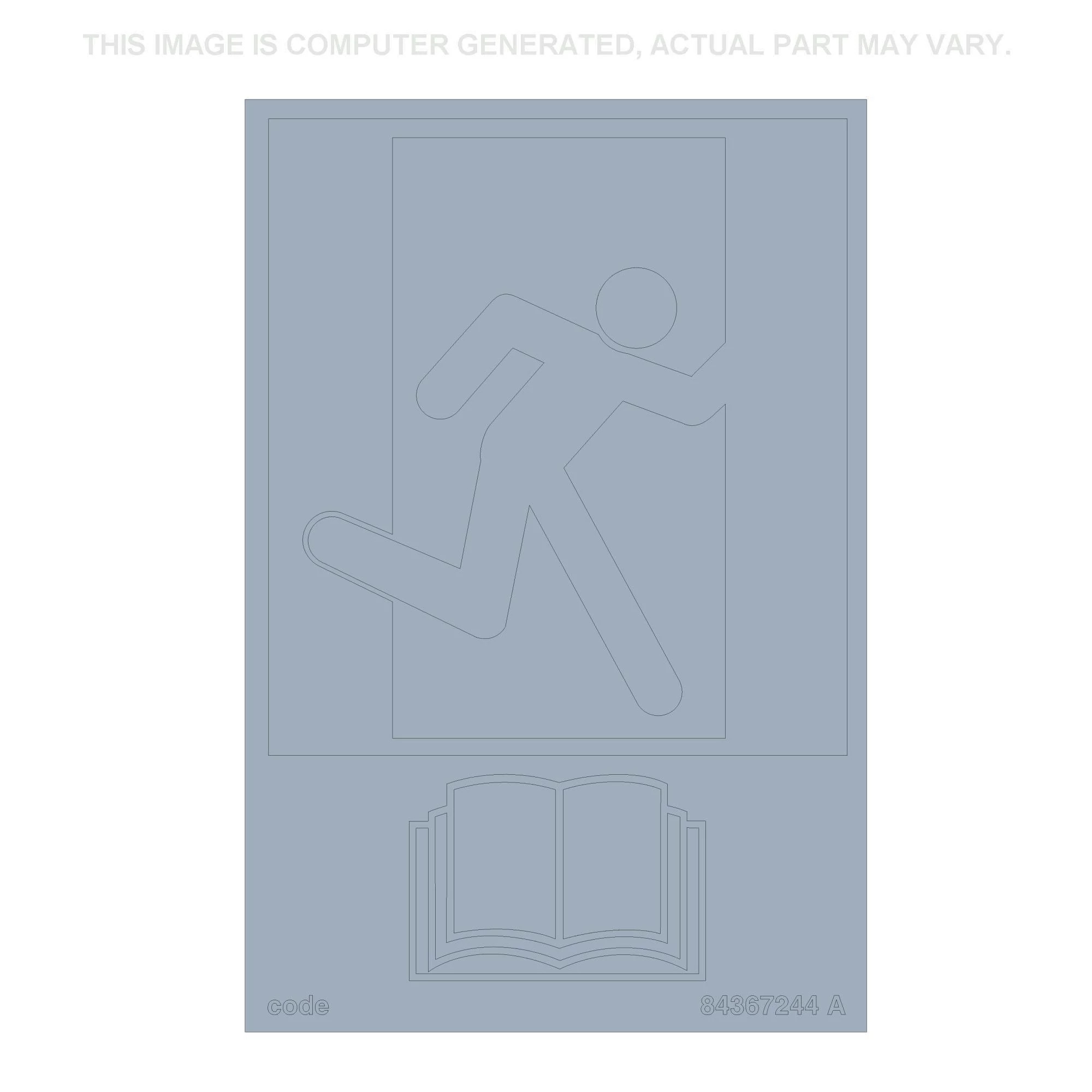 Emergency Exit Decal