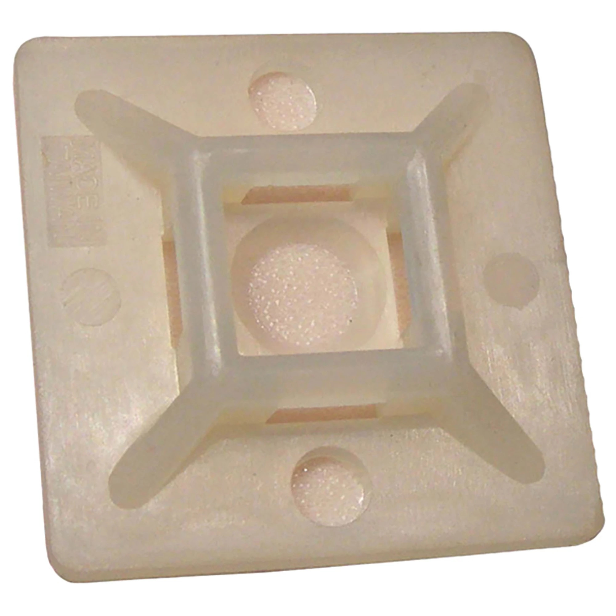 Adhesive-Backed Tie Wrap Mount - 1 1/8