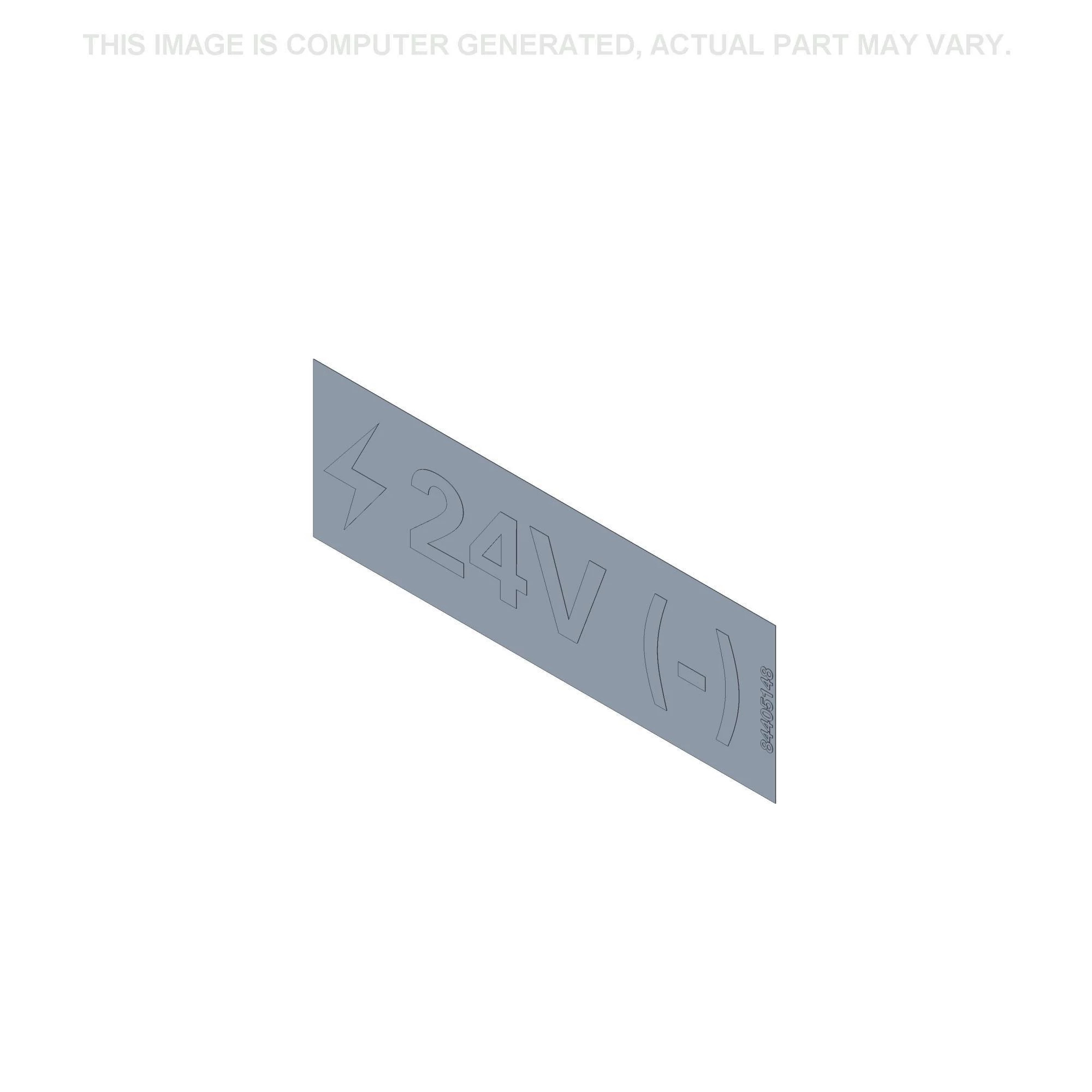 24-Volt Negative Decal | CASECE | BR | PT