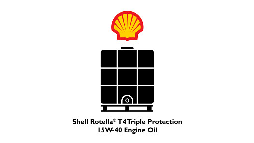 Huile Shell Rotella® T4 Triple Protection® pour moteur diesel – SAE 15W-40 – API CK-4 – 257 gal/972,85 L
