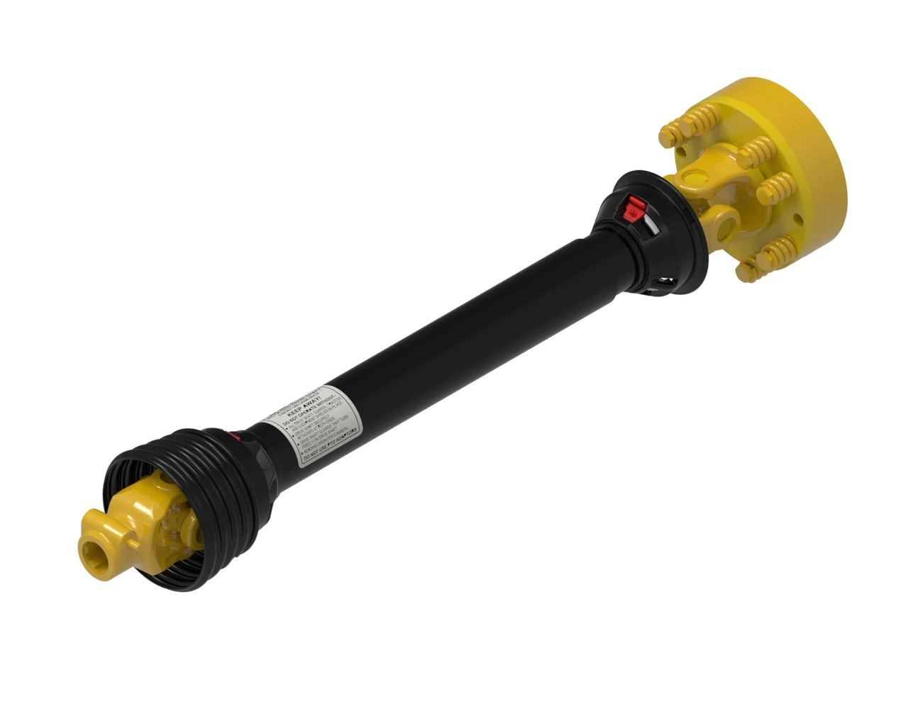 AB4 Series Profile PTO Drive Shaft - 1 3/8-6 Spline Bore Quick Disconnect Tractor Connection - 1 3/8-6 Spline Bore Clamp Implement Connection | CASEIH | CA | EN
