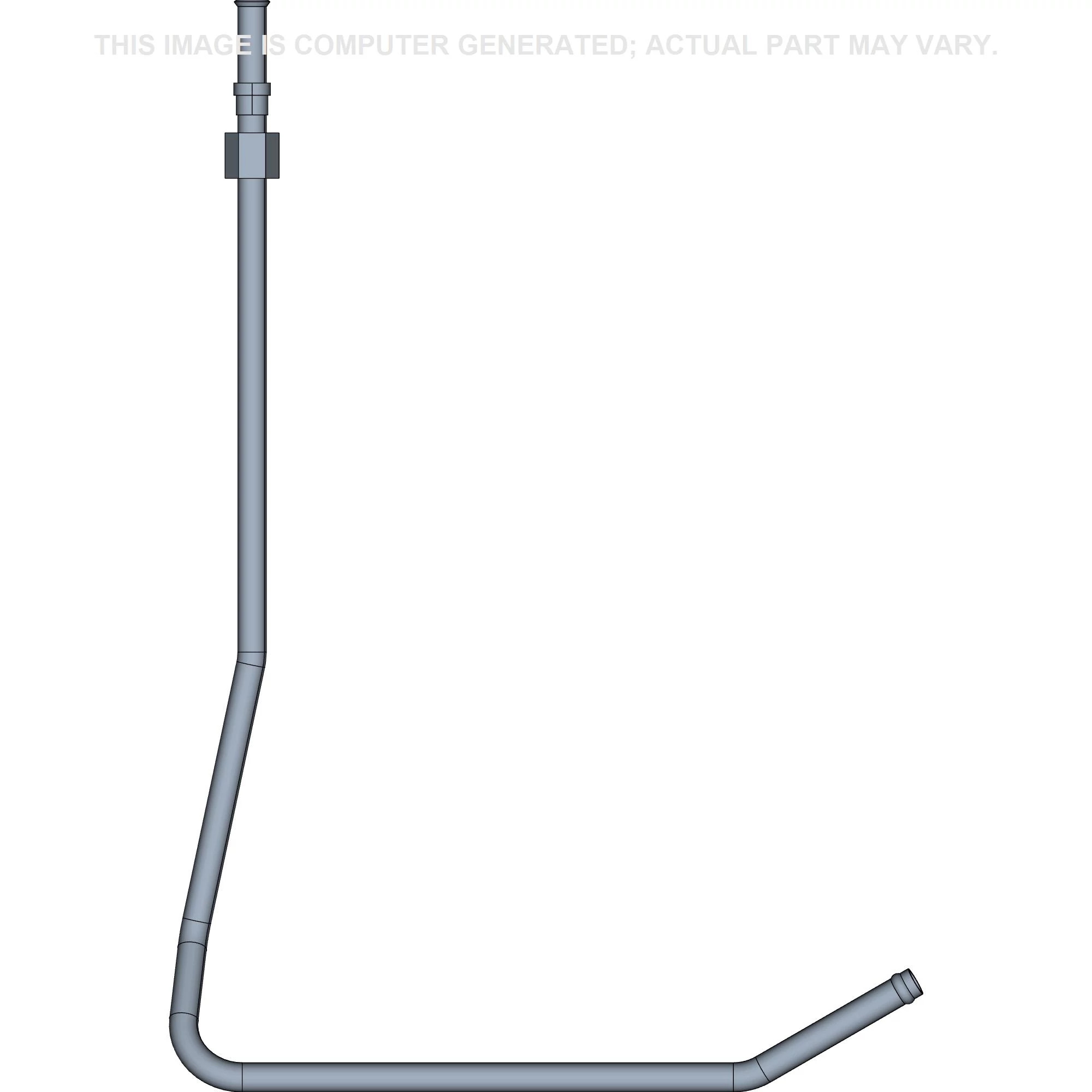 Cooling System Tube - Upper Right-Hand - 15.875 mm OD x 584 mm L
