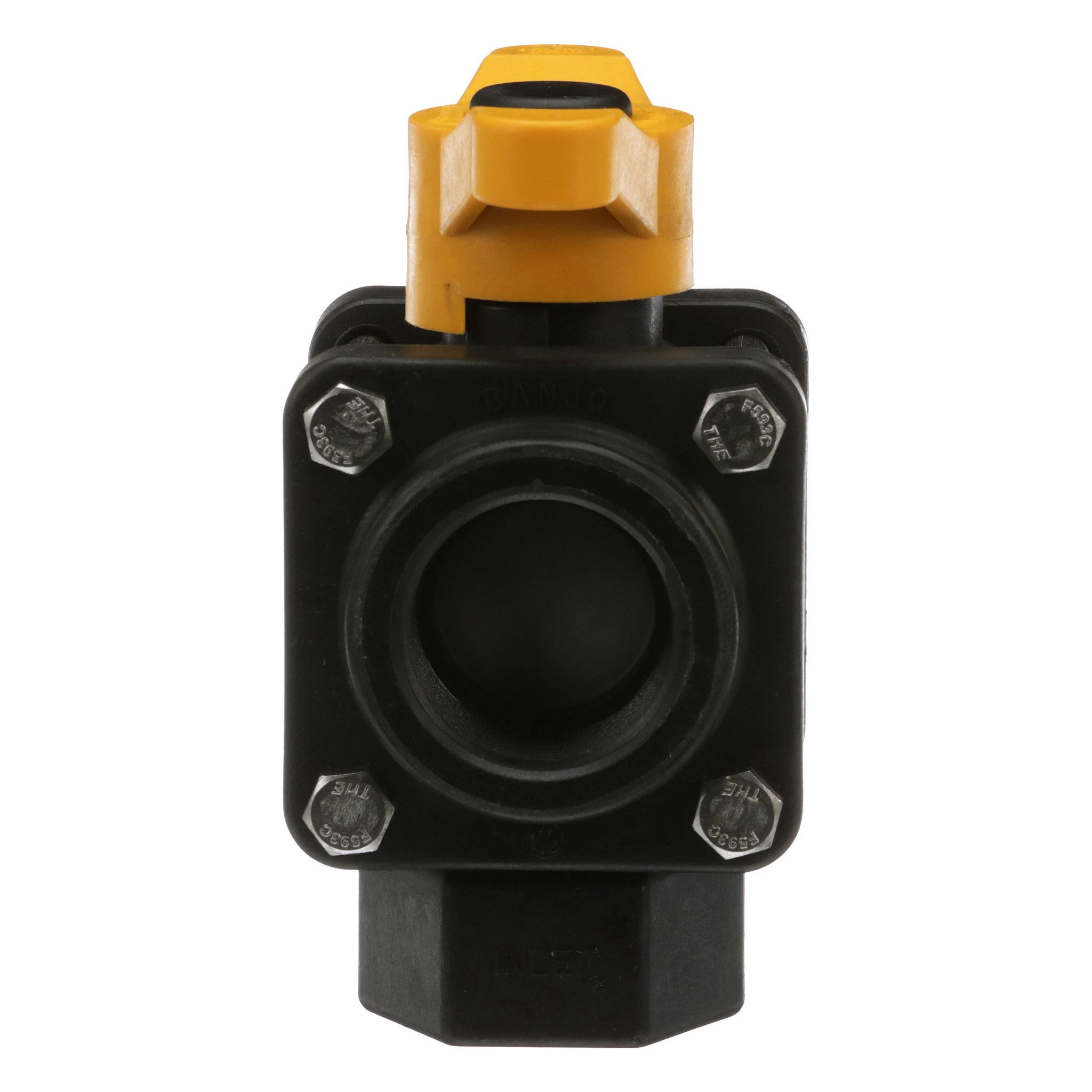 Válvula Banjo de 3 vias - Poli preto