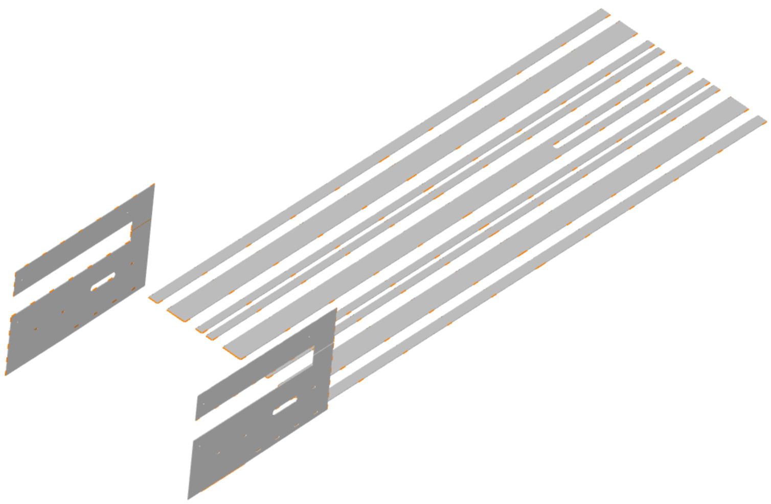 Bale Chamber Abrasive Plates - 4x2 | CASEIH | CA | EN