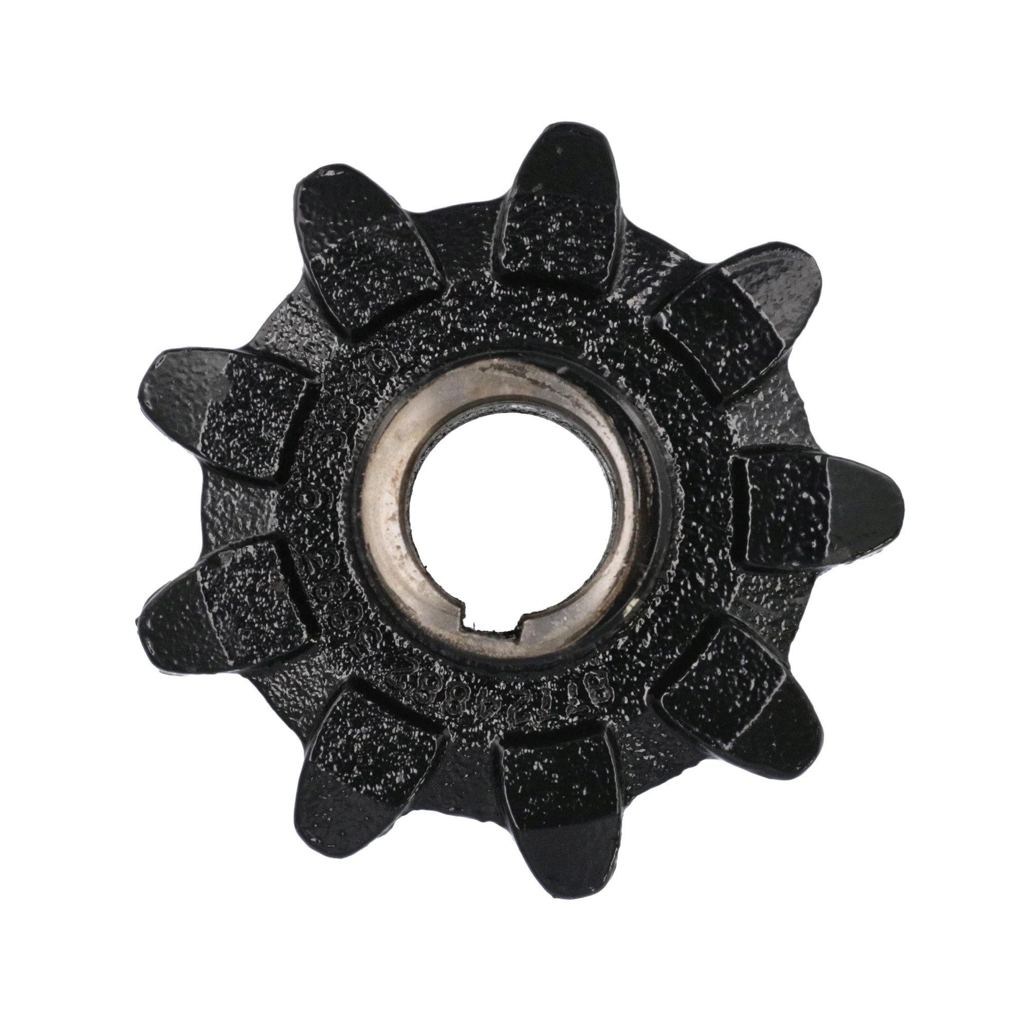 Roda dentada do elevador de grãos - 9 dentes - Cinza escuro - 132 mm DE x 53 mm DI x 75 mm A