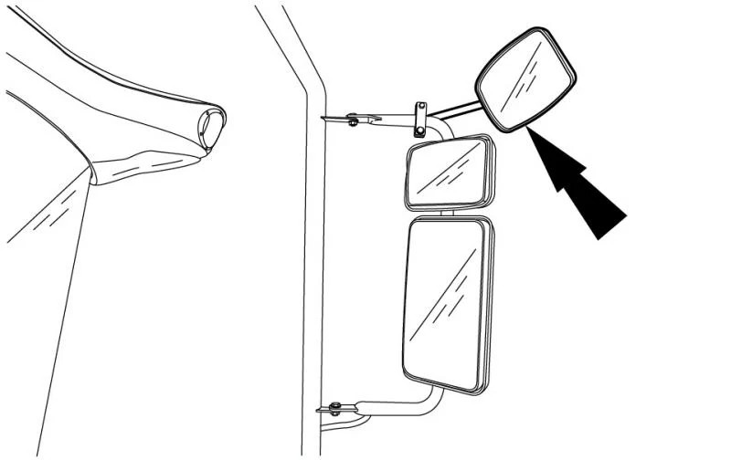 Kit do retrovisor de proximidade direito