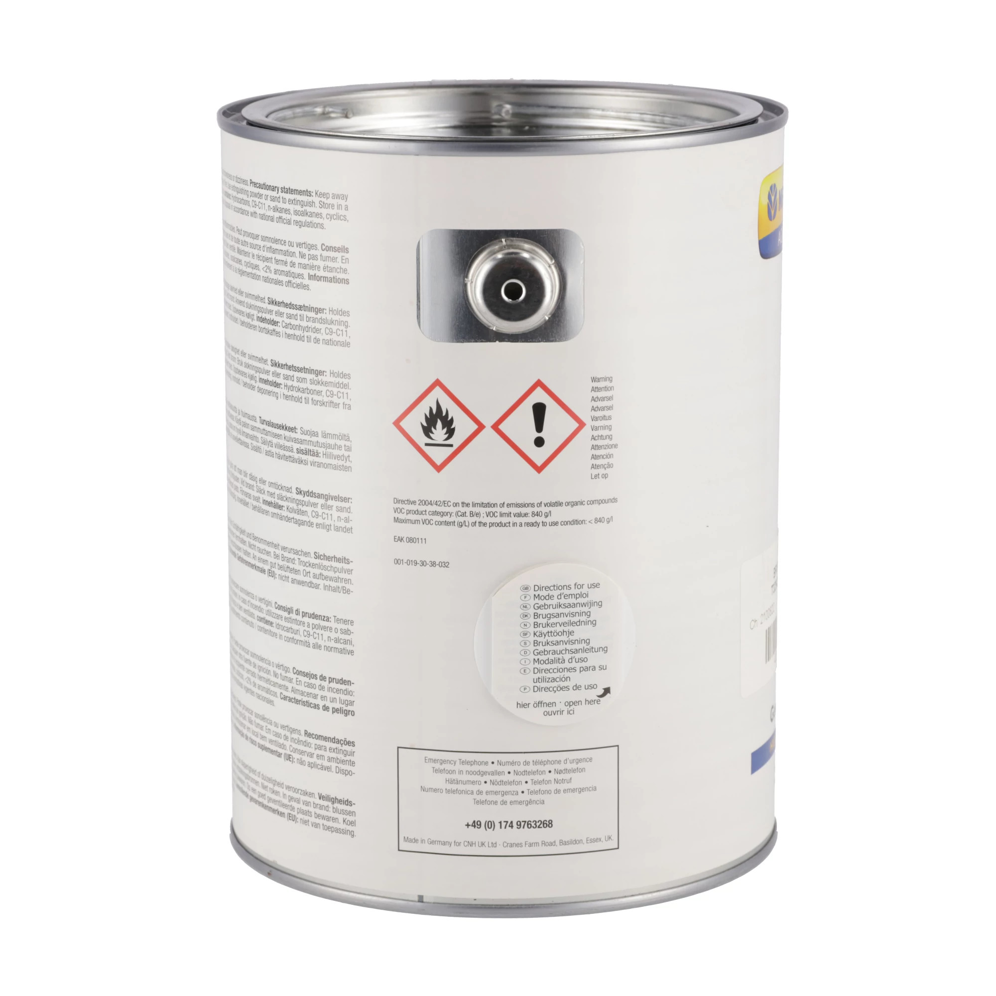 Tinta laranja - Lata de 2,5 L