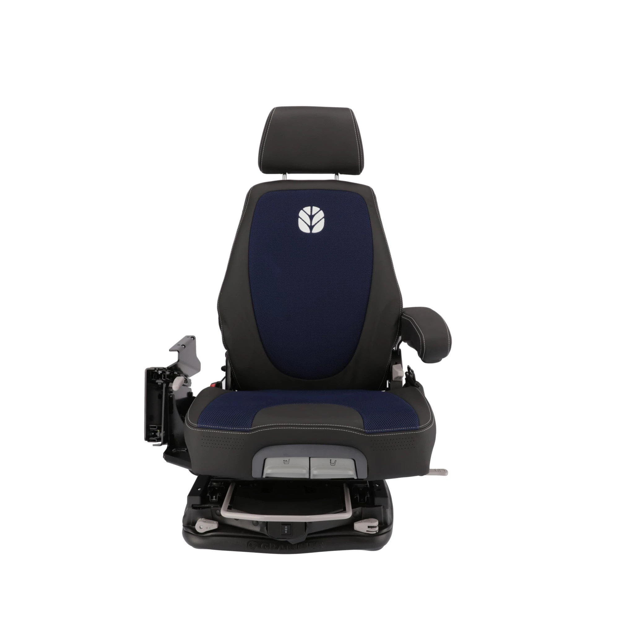 Assento do operador - Suspensão a ar - Aquecido - Couro preto/tecido azul | CASEIH | BR | PT