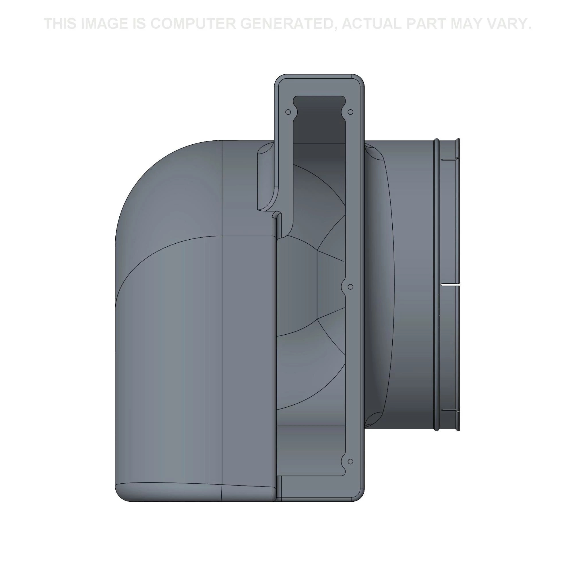 Conduta de ar - 507 mm A x 409 mm L x 335 mm DI