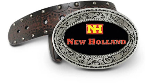 New Holland Western Logo Enamel Belt Buckle | NEWHOLLANDAG | CA | EN