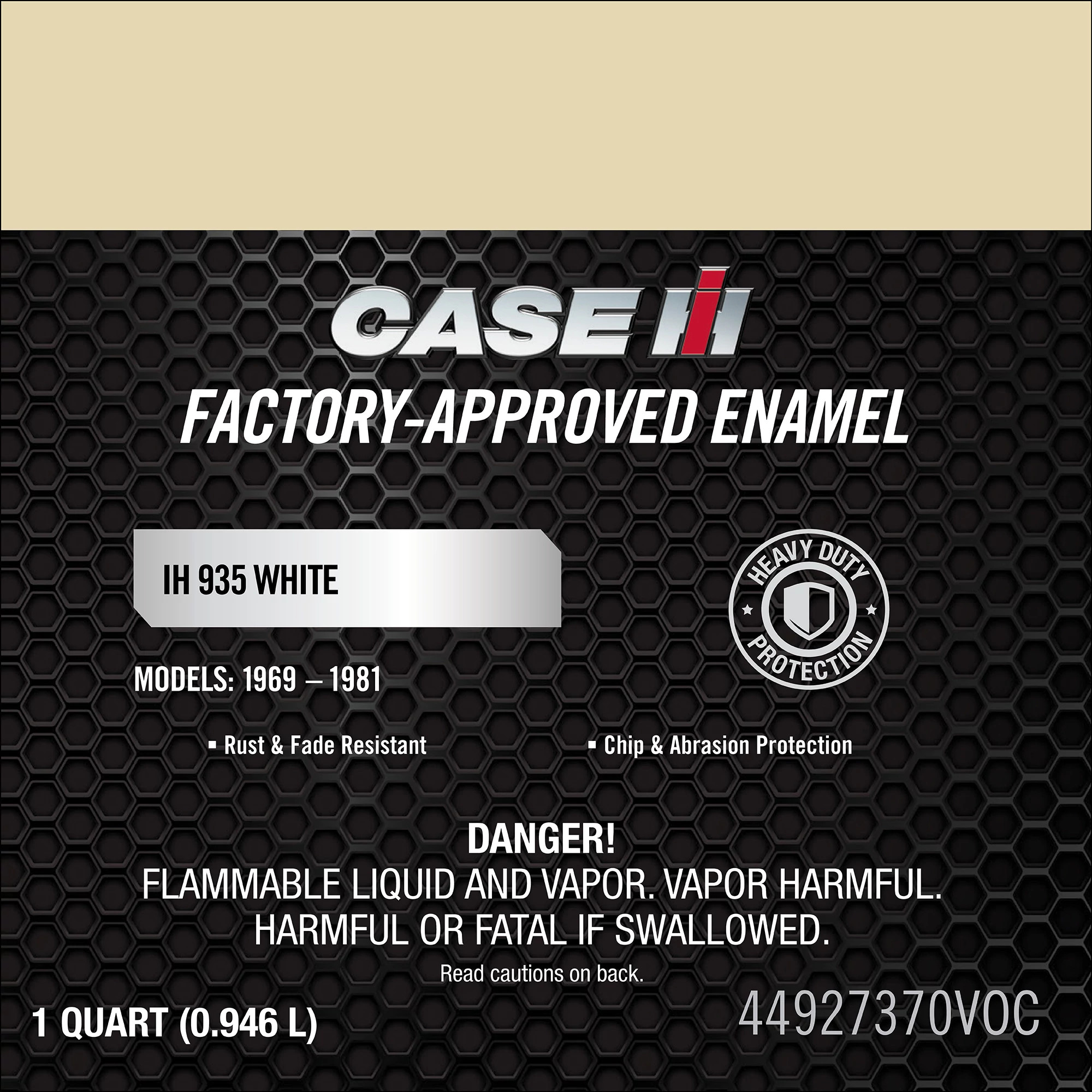 935 White Enamel Paint - Low VOC - 1 qt/946 ml Can | CASECE | US | EN