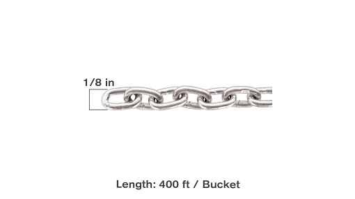 Grade 30 Chain in Bucket - 1/8