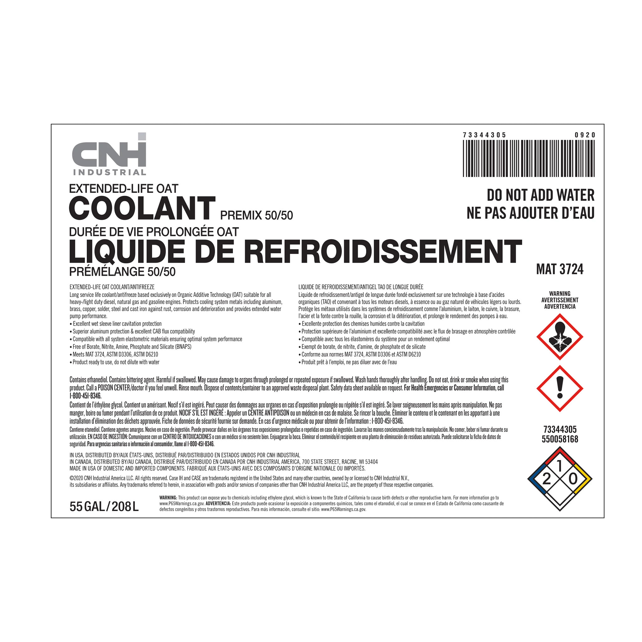 ANTIFREEZE | NEWHOLLANDCE | CA | EN