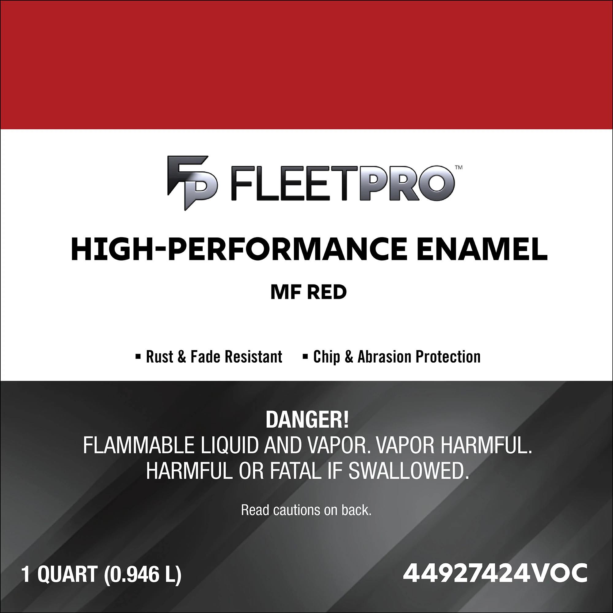 MF Red Enamel Paint - Low VOC - 1 qt/946 ml Can | CASECE | CA | FR