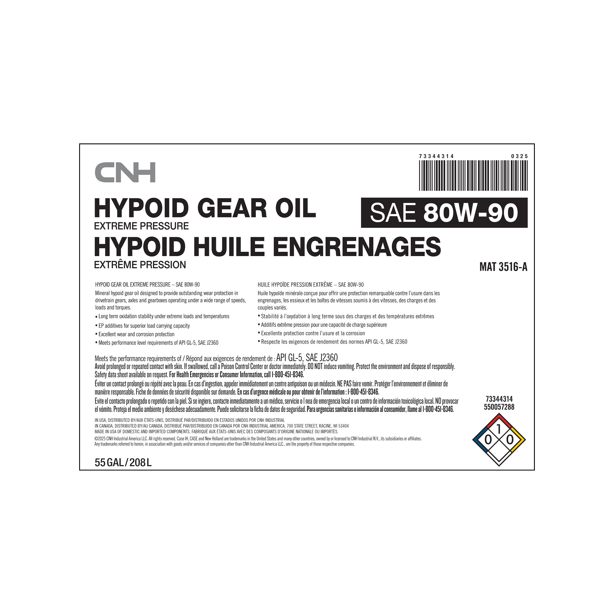 HUILE HYDRAULIQUE | CASEIH | CA | FR