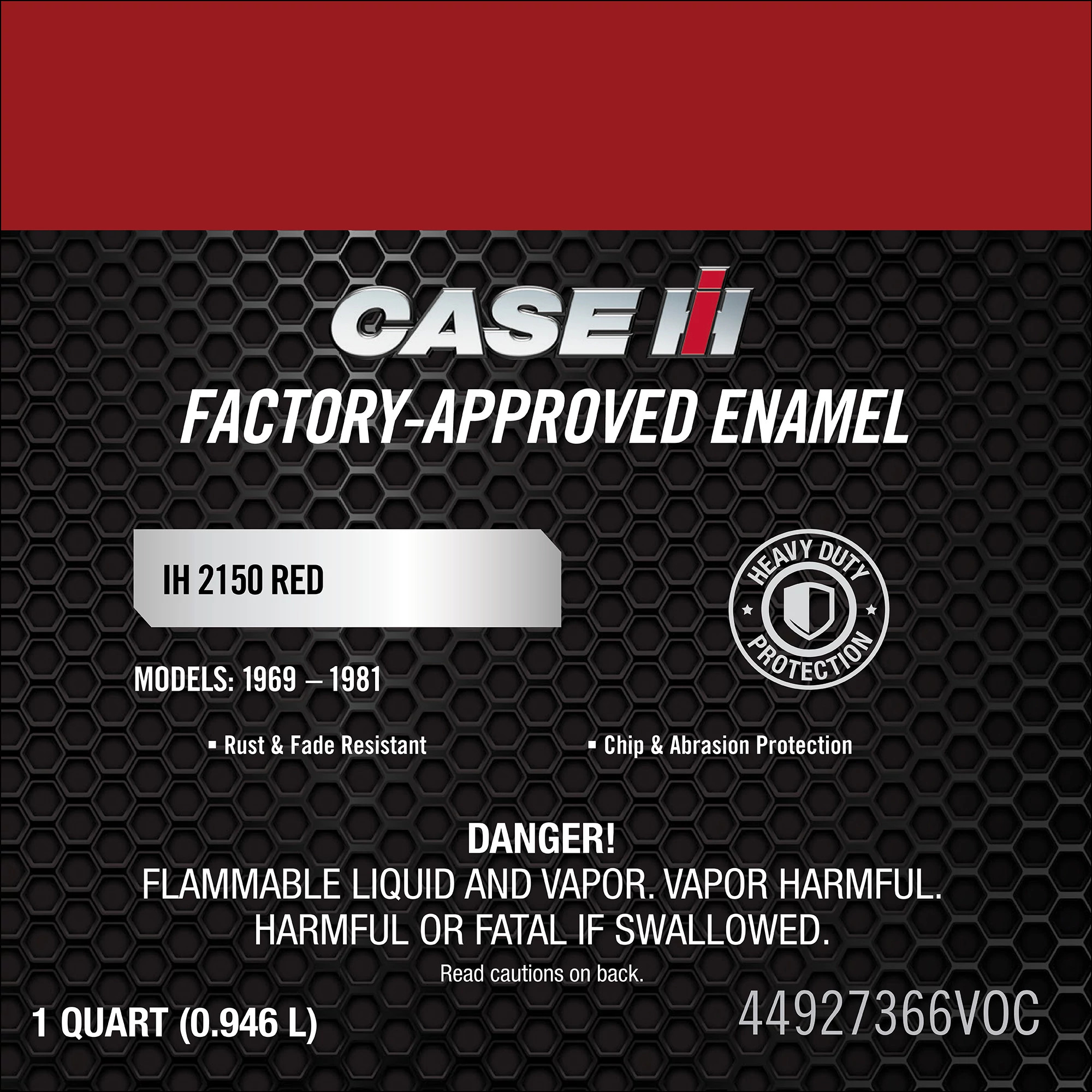 2150 Red Enamel Paint - Low VOC - 1 qt/946 ml Can | CASECE | US | EN