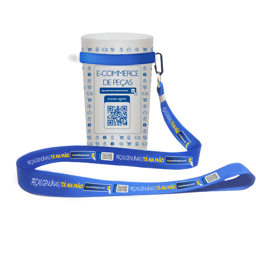 Copo Plástico E-commerce 500ml com Tirante