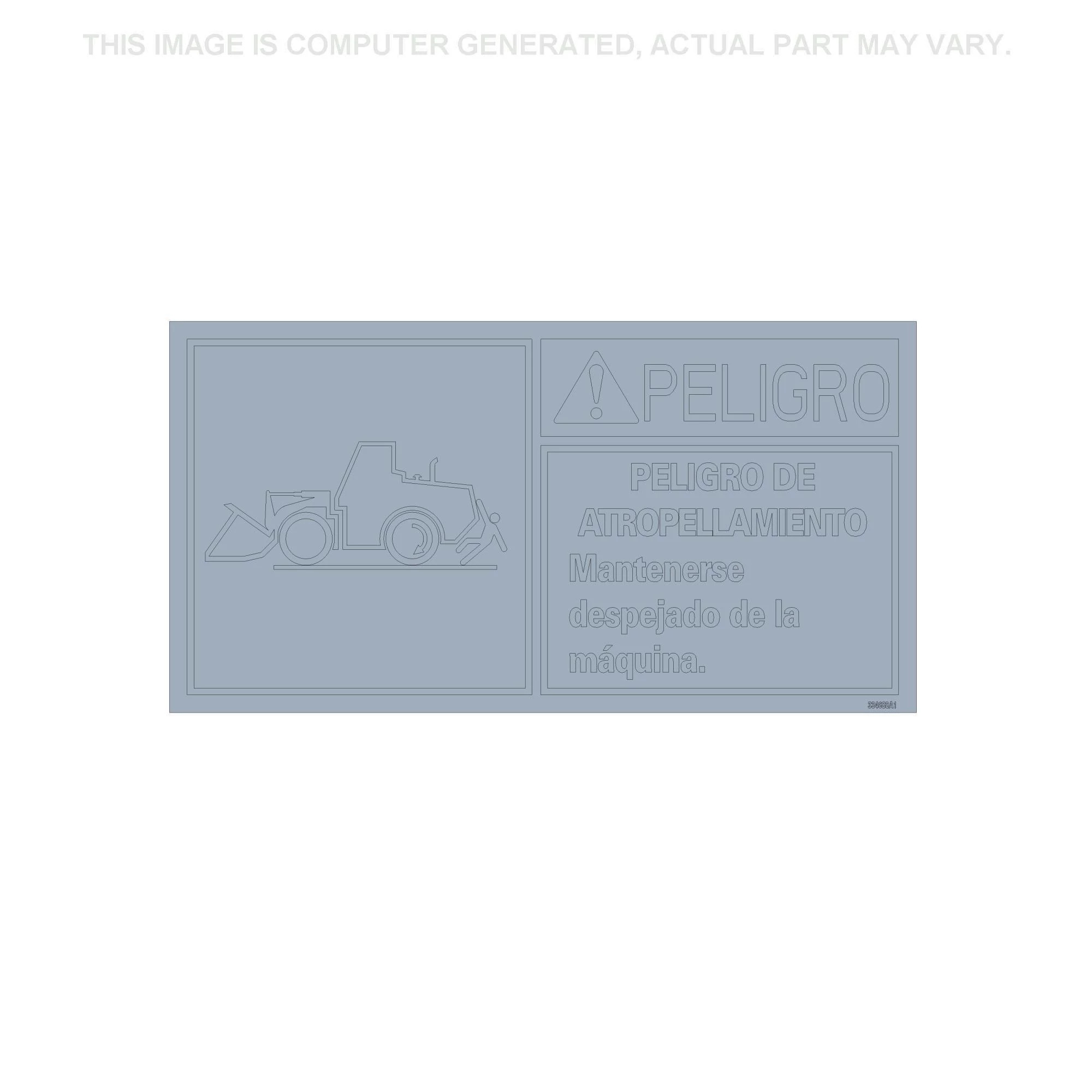 WARNING DECAL | NEWHOLLANDCE | CA | EN