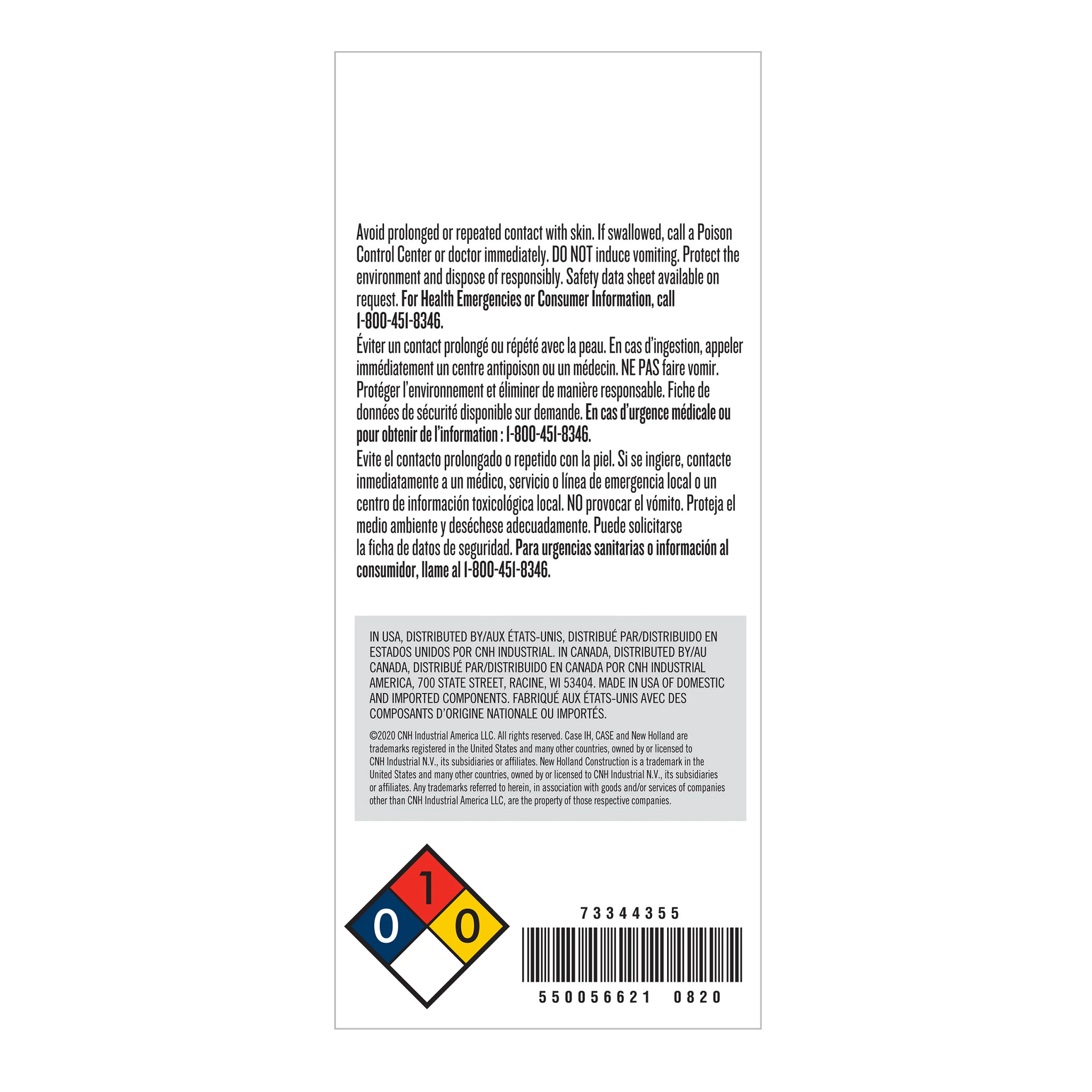 GRAISSE | NEWHOLLANDAG | CA | FR