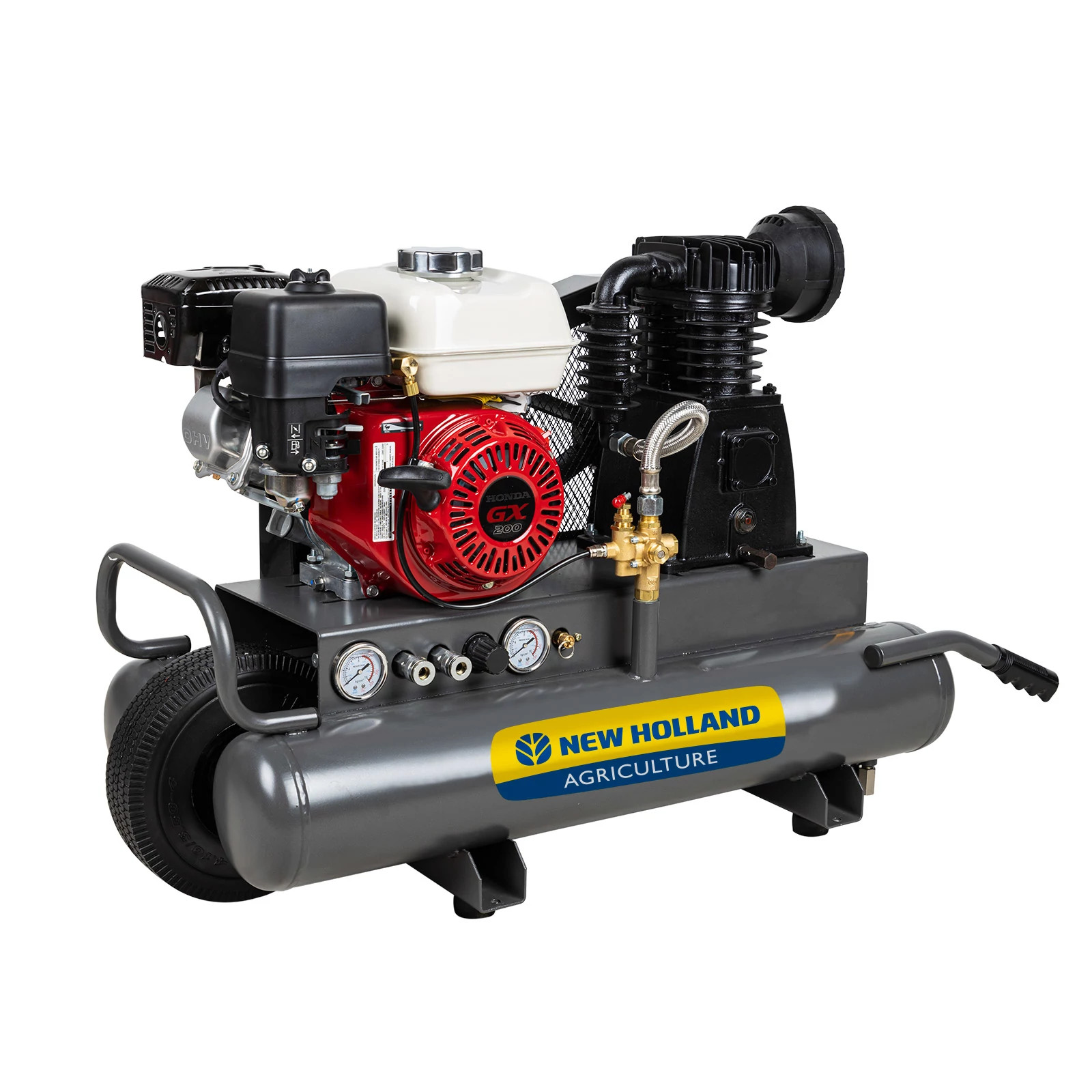 Honda Air Compressor - Wheelbarrow Gas Powered - 13.8 CFM @ 125 PSI - 8 gal. - BNAC658HB