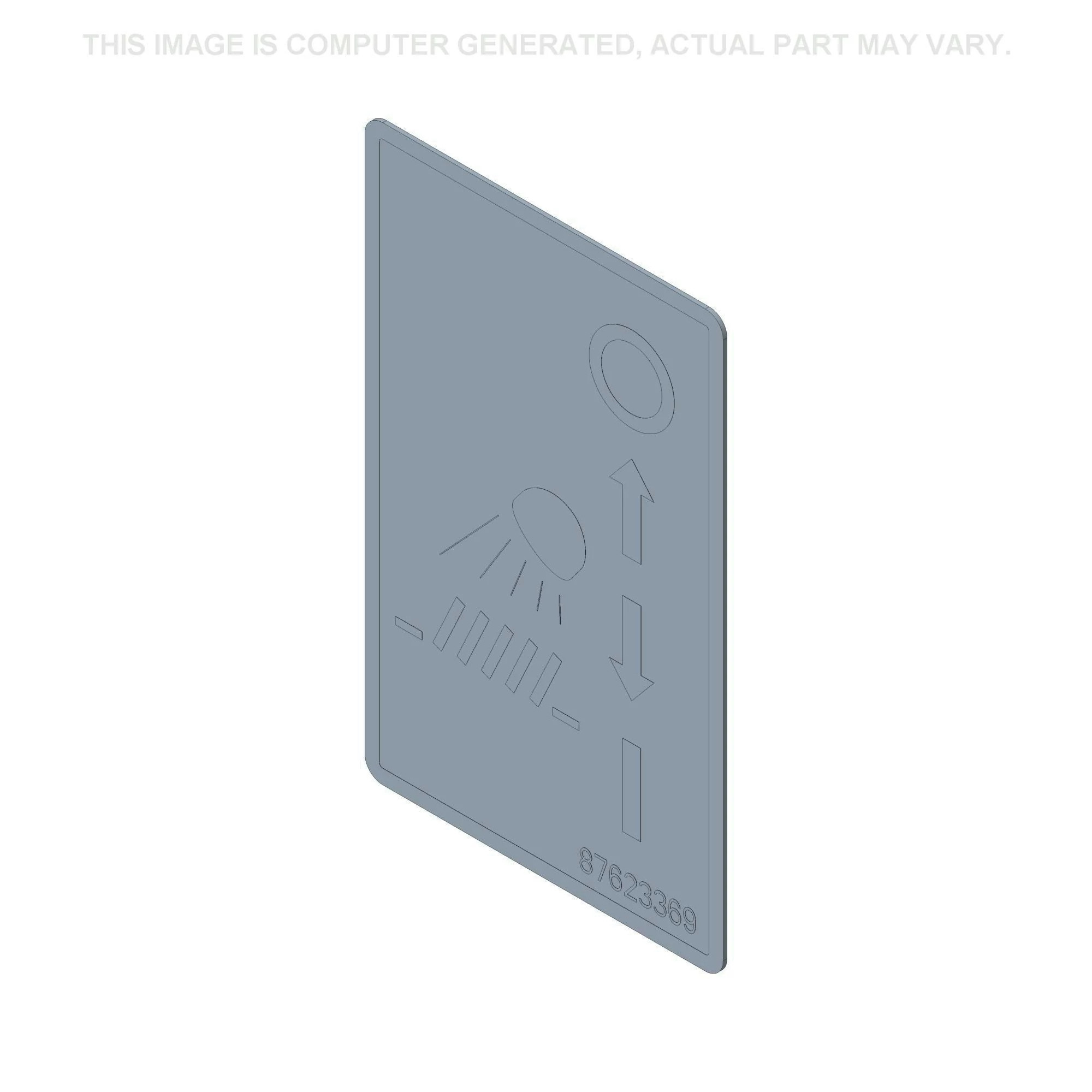 Autocollant pour interrupteur d'éclairage | CASEIH | CA | EN