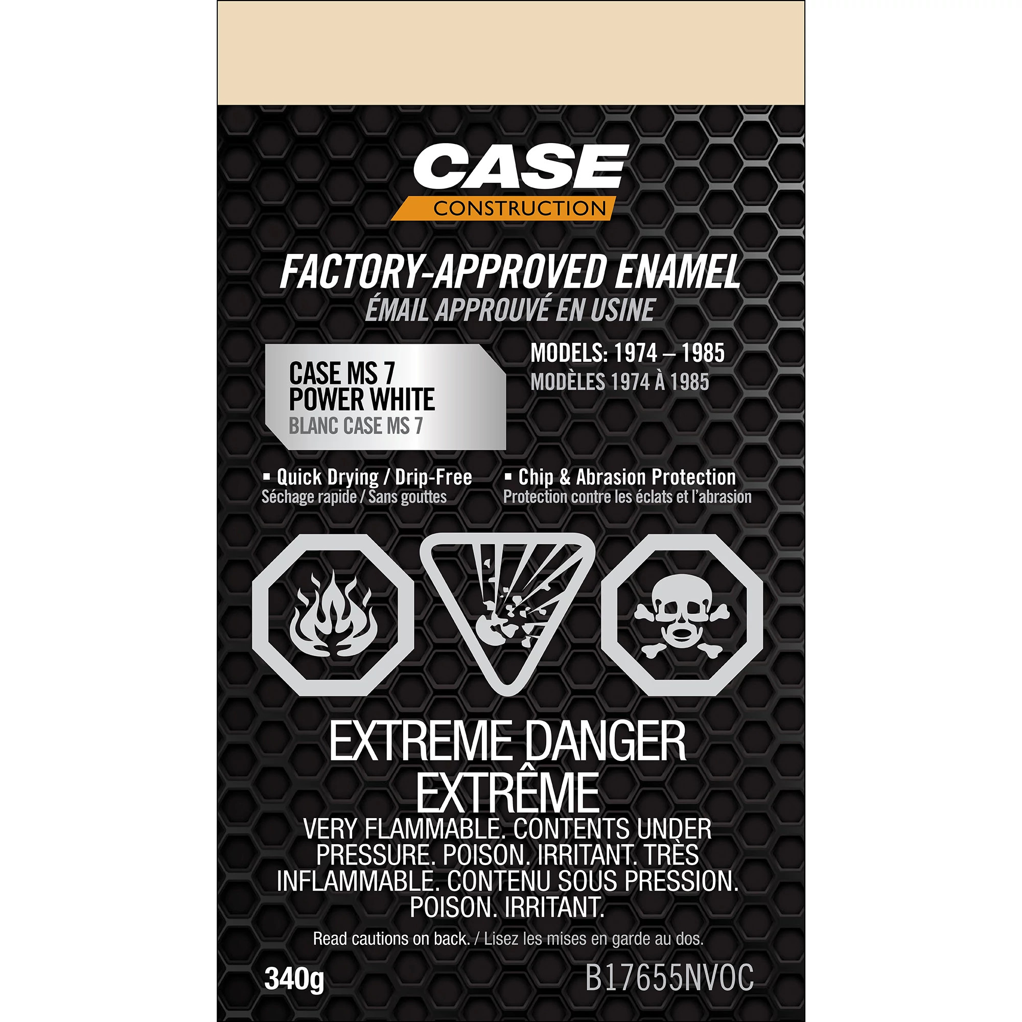 MS 7 Power White Enamel Paint - Low VOC - 12 oz/340 g Spray Can | CASECE | US | EN