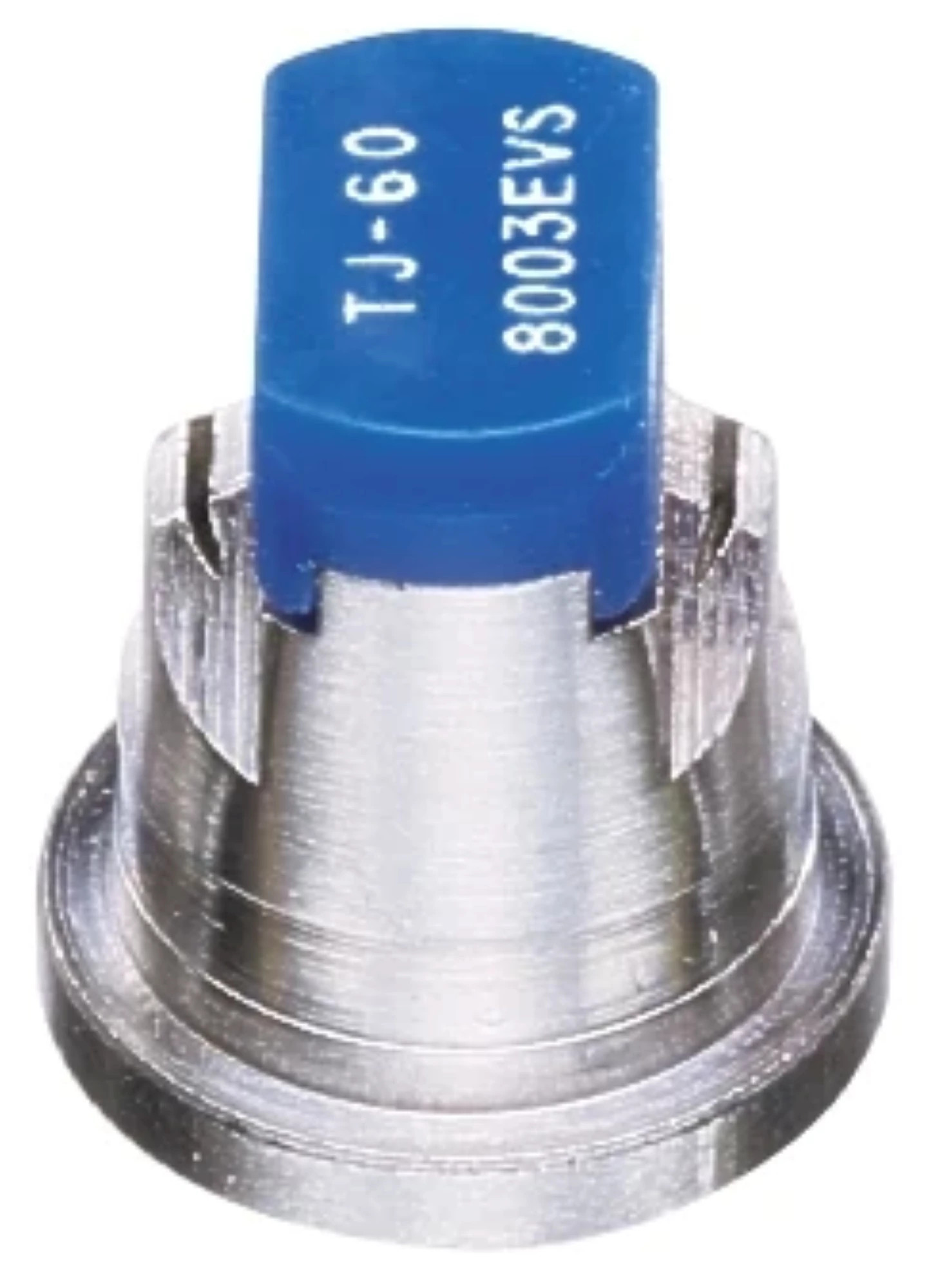 TJ60 Embout de pulvérisateur uniforme et à jet plat TwinJet® - Motif jumelé à 80° - Acier inoxydable - Bleu | CASECE | CA | FR