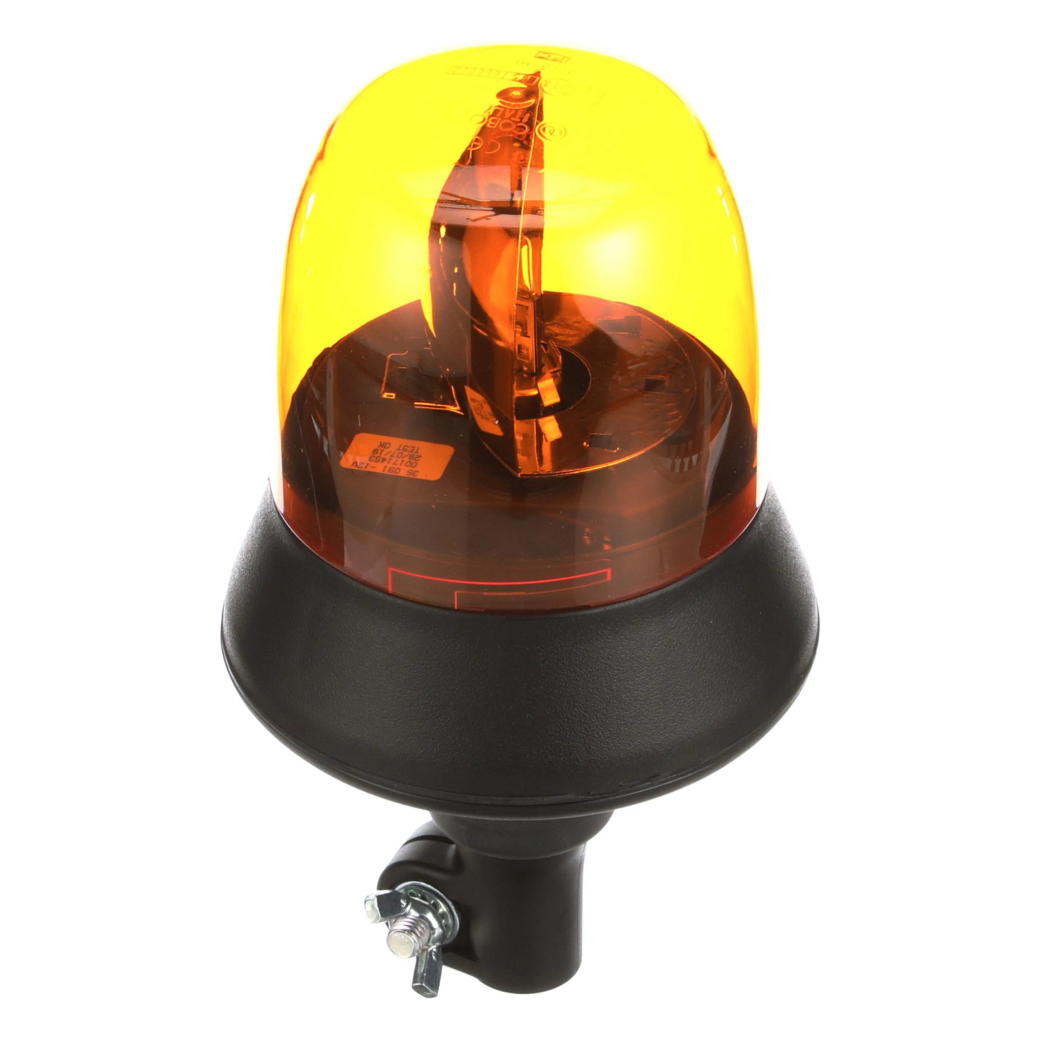 Sinalização giratória - base flexível - 12 volts - 55 watts