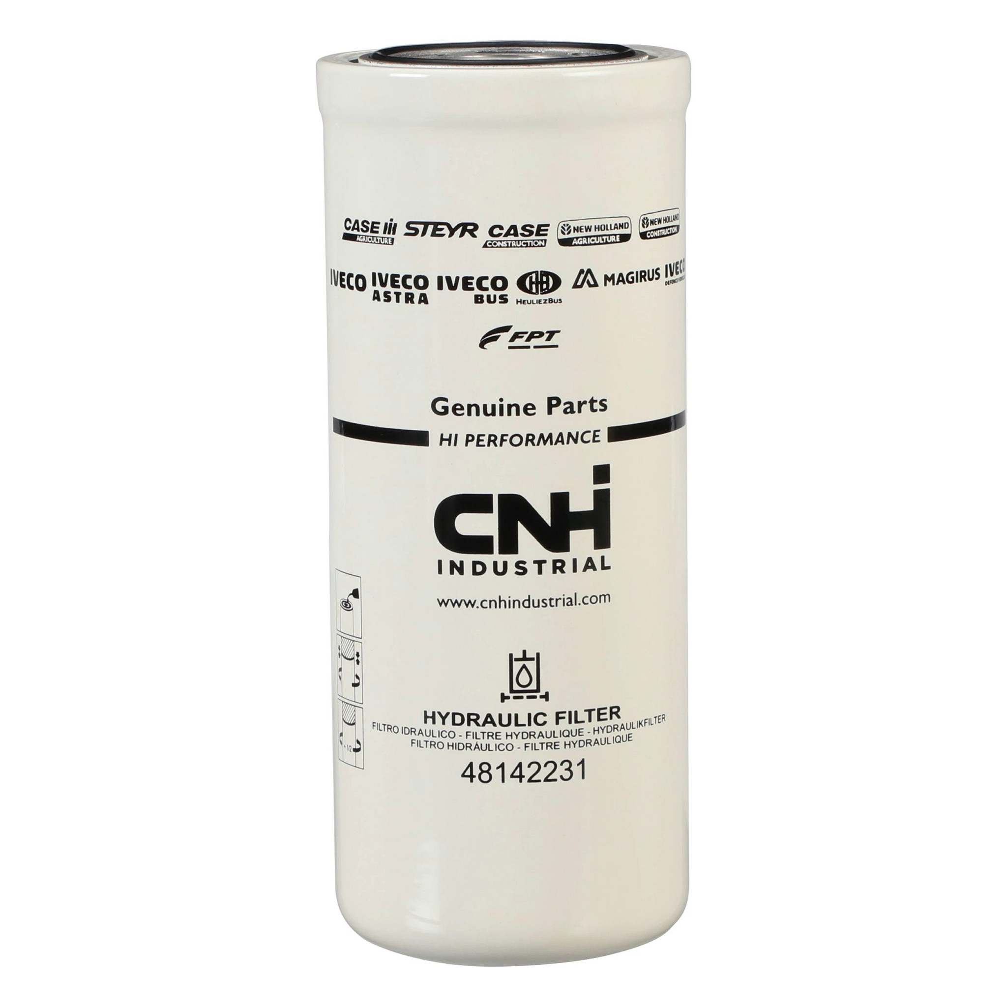 Filtro do óleo hidráulico - 97 mm DE x 240 mm C