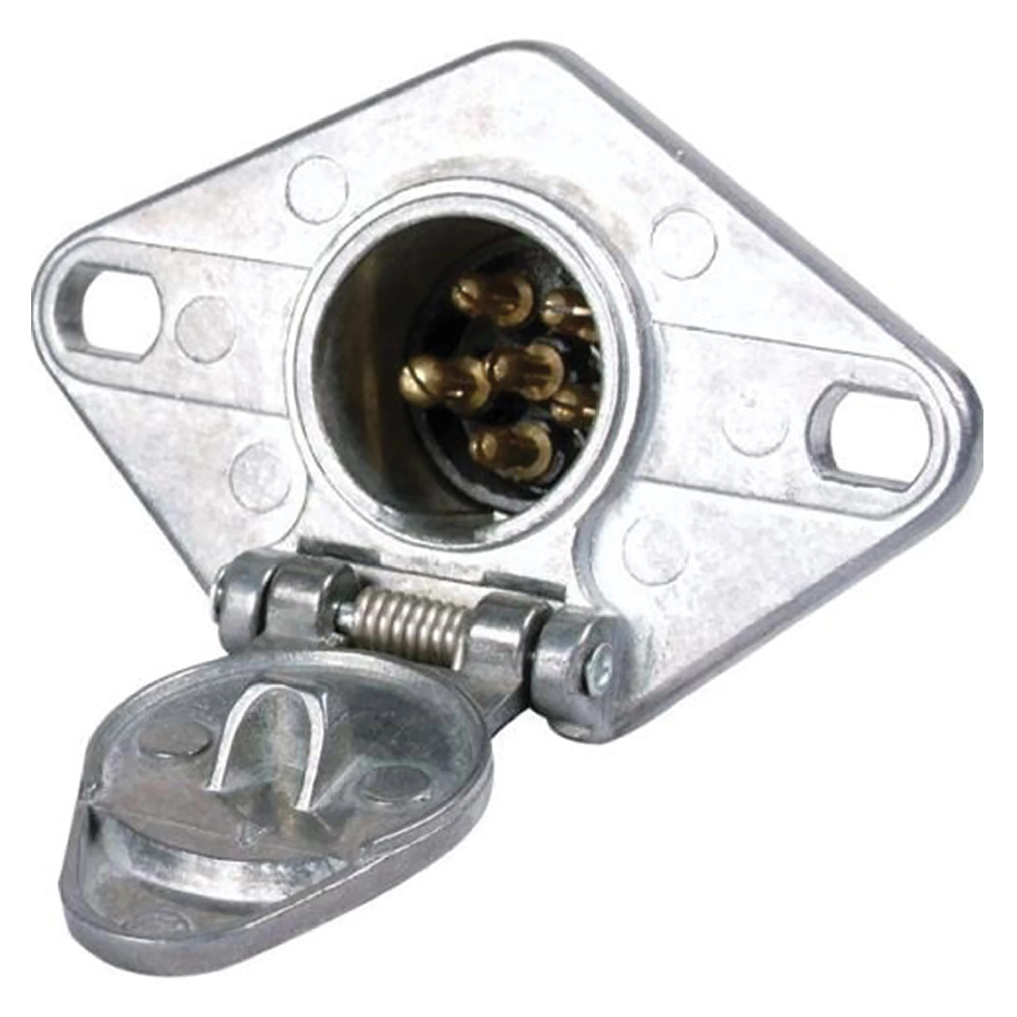 Trailer Connector - 6-Pole Round - Zinc Die-Cast - Vehicle End | CASEIH | US | EN