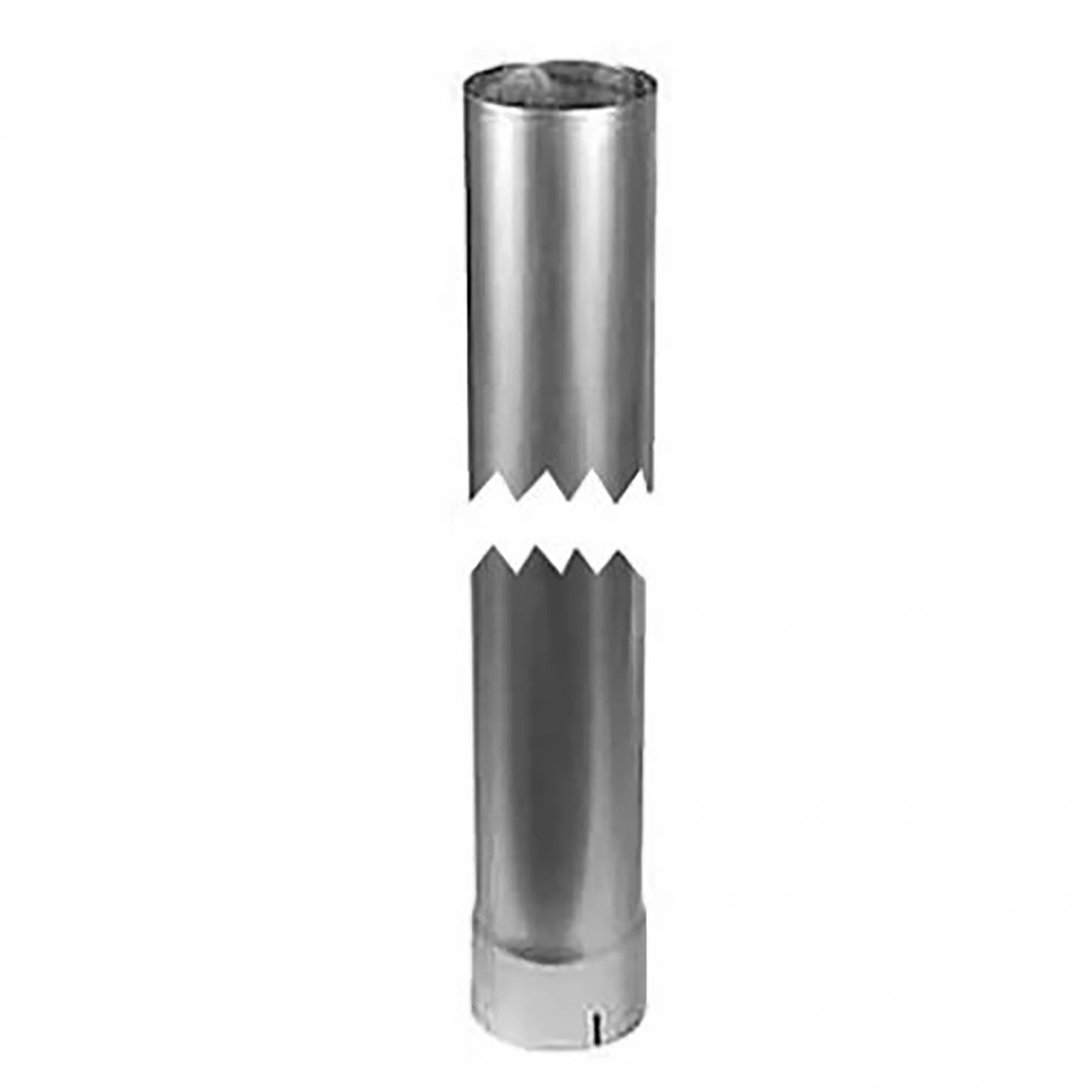 Exhaust Stack - Straight - Chrome - 4