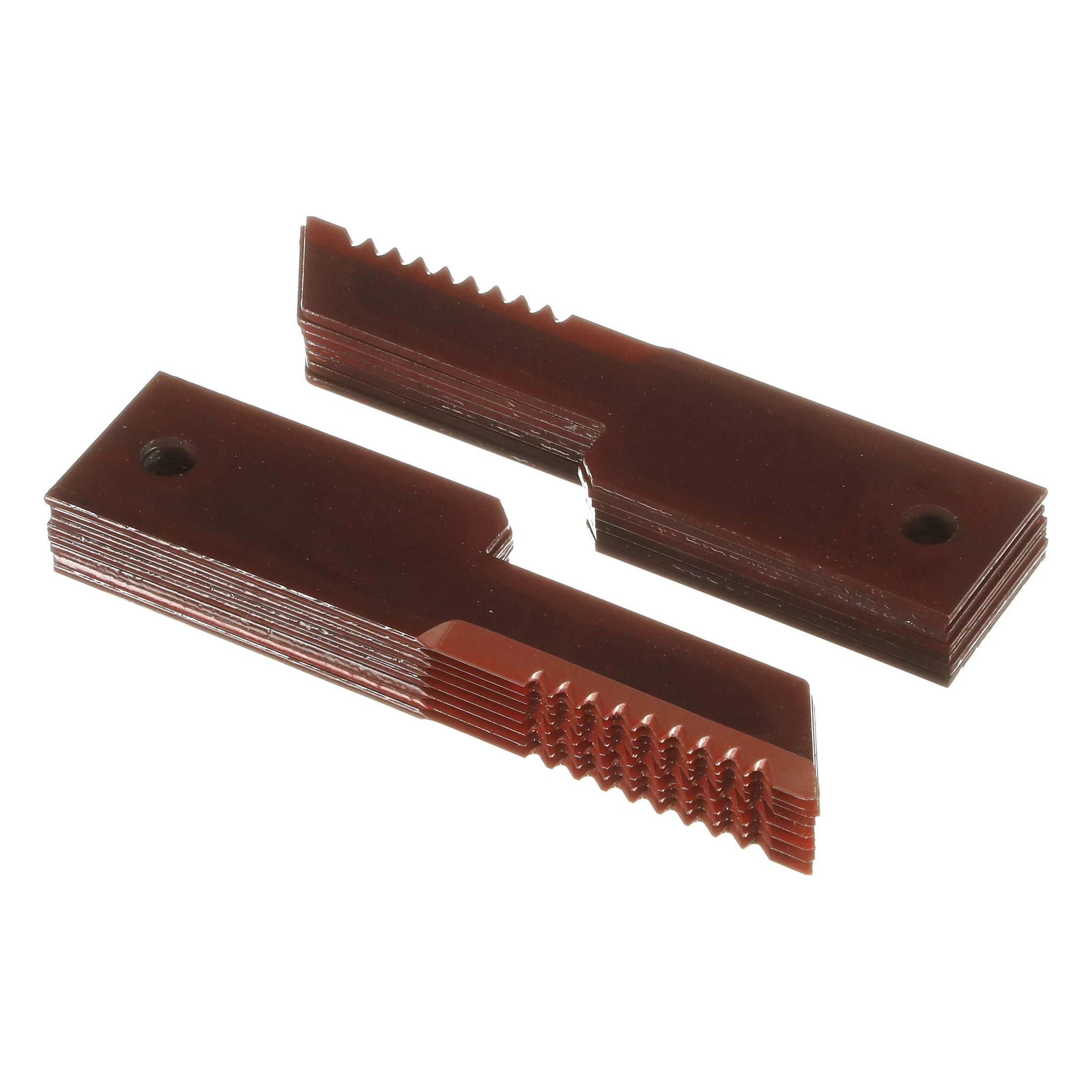 Faca do picador de palha - Estacionária - Serrilhada - 198,5 mm C x 50 mm L x 3 mm espessura