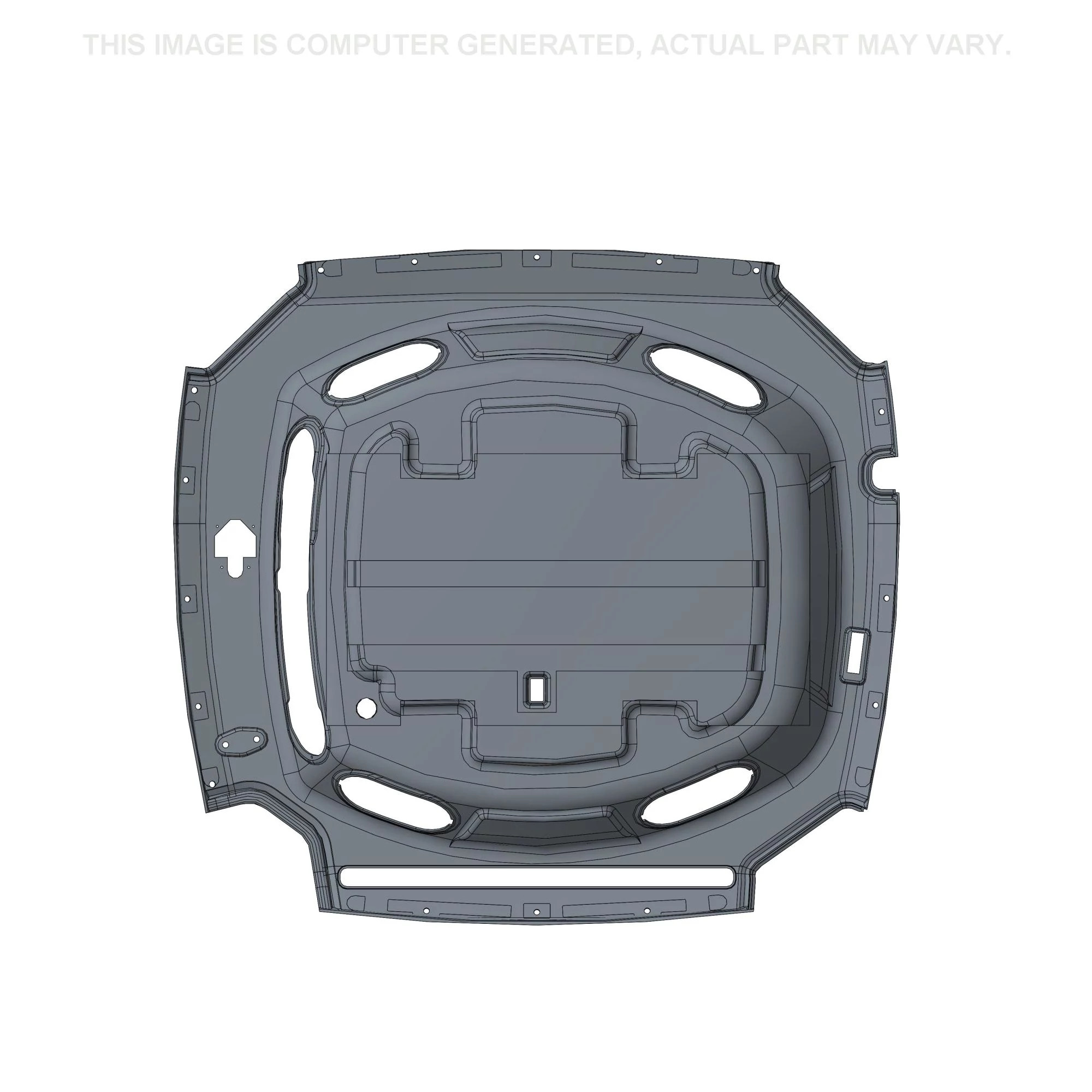 Guarnição da moldura do forro do teto da cabina - 1493 mm C x 1391 mm L