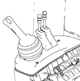 Kit de conversão do joystick e alavanca com 3 seções para joystick e 2 alavancas com 4 seções