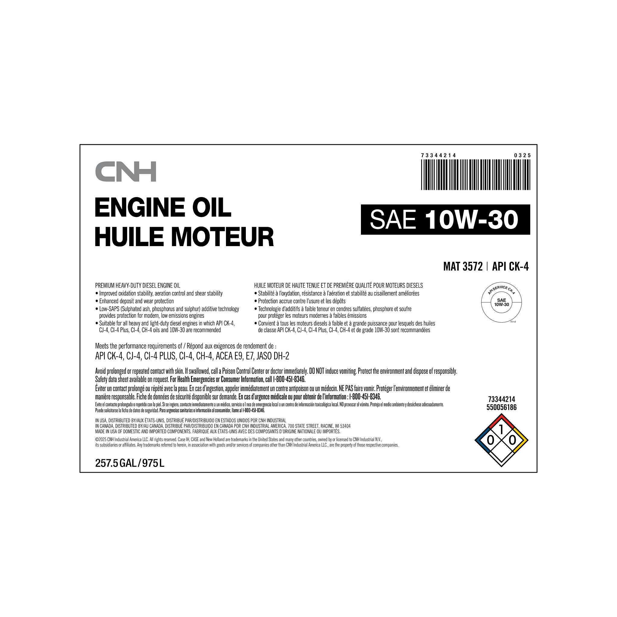 ENGINE OIL | NEWHOLLANDAG | AU | EN