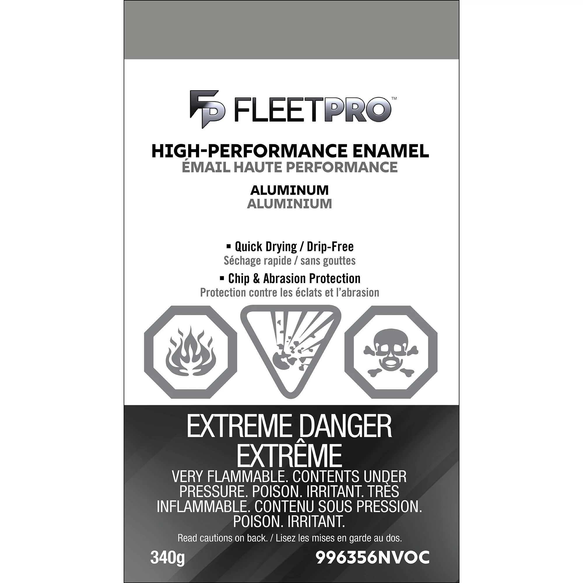 Aluminum Enamel Paint - Low VOC - 12 oz/340 g Spray Can | CASECE | US | EN