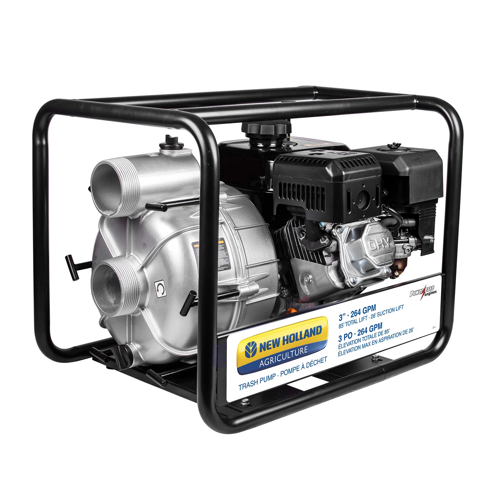 Pompe à déchets Powerease de 3 po - 33 LB/PO² - 264 gal/min | NEWHOLLANDAG | CA | EN