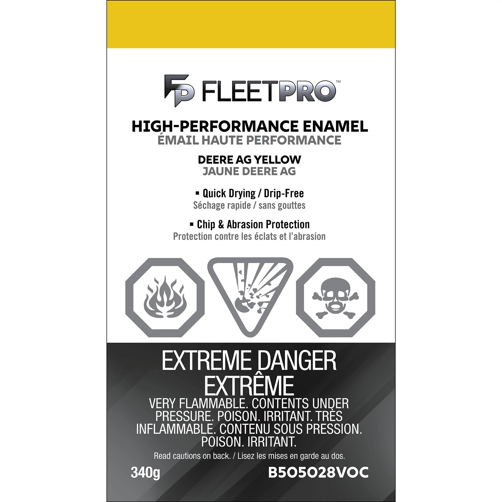 Deere Ag Yellow Enamel Paint - Low VOC - 12 oz/340 g Spray Can | NEWHOLLANDCE | CA | EN